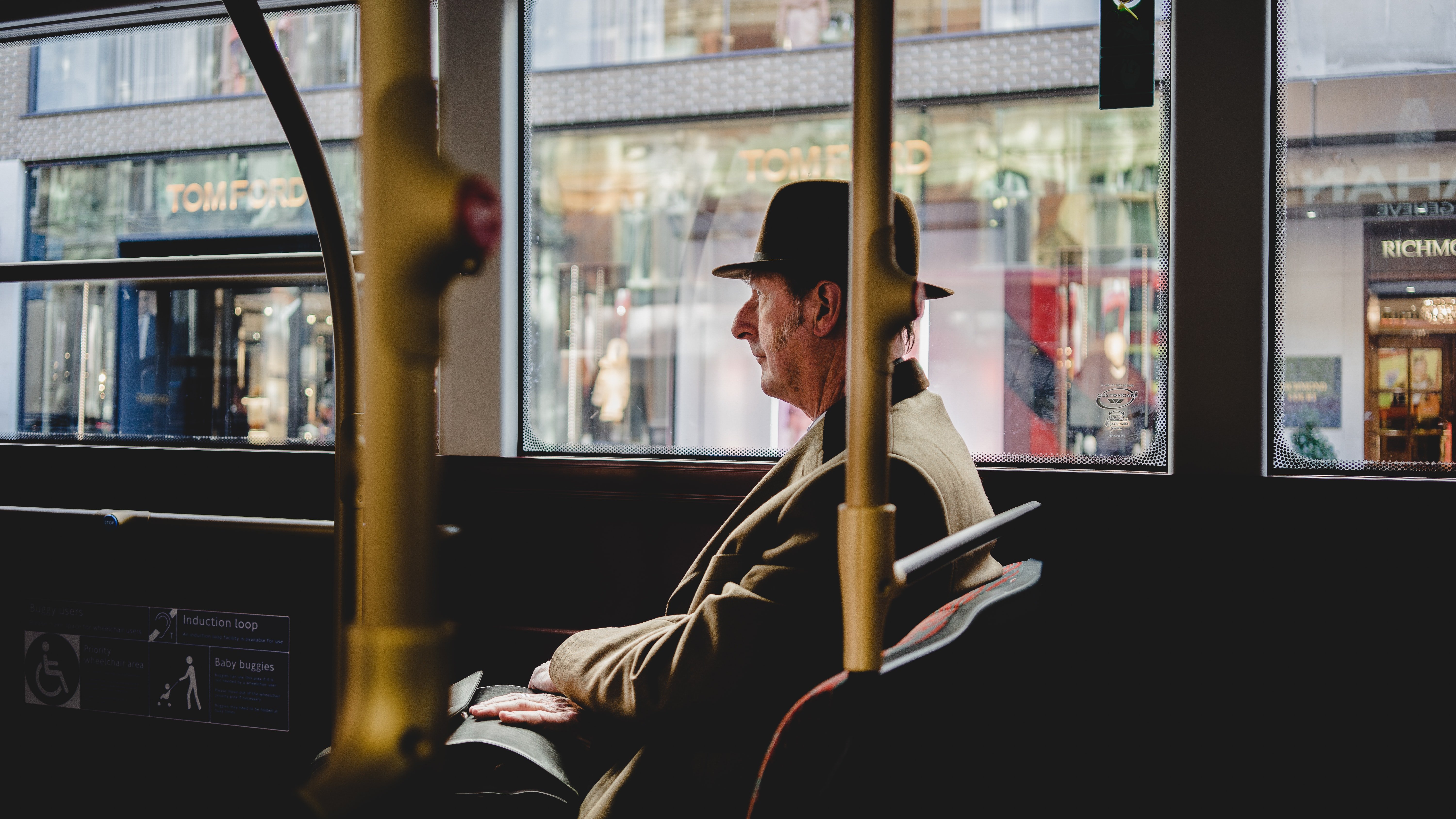 Old man on a bus | Photo: Unsplash