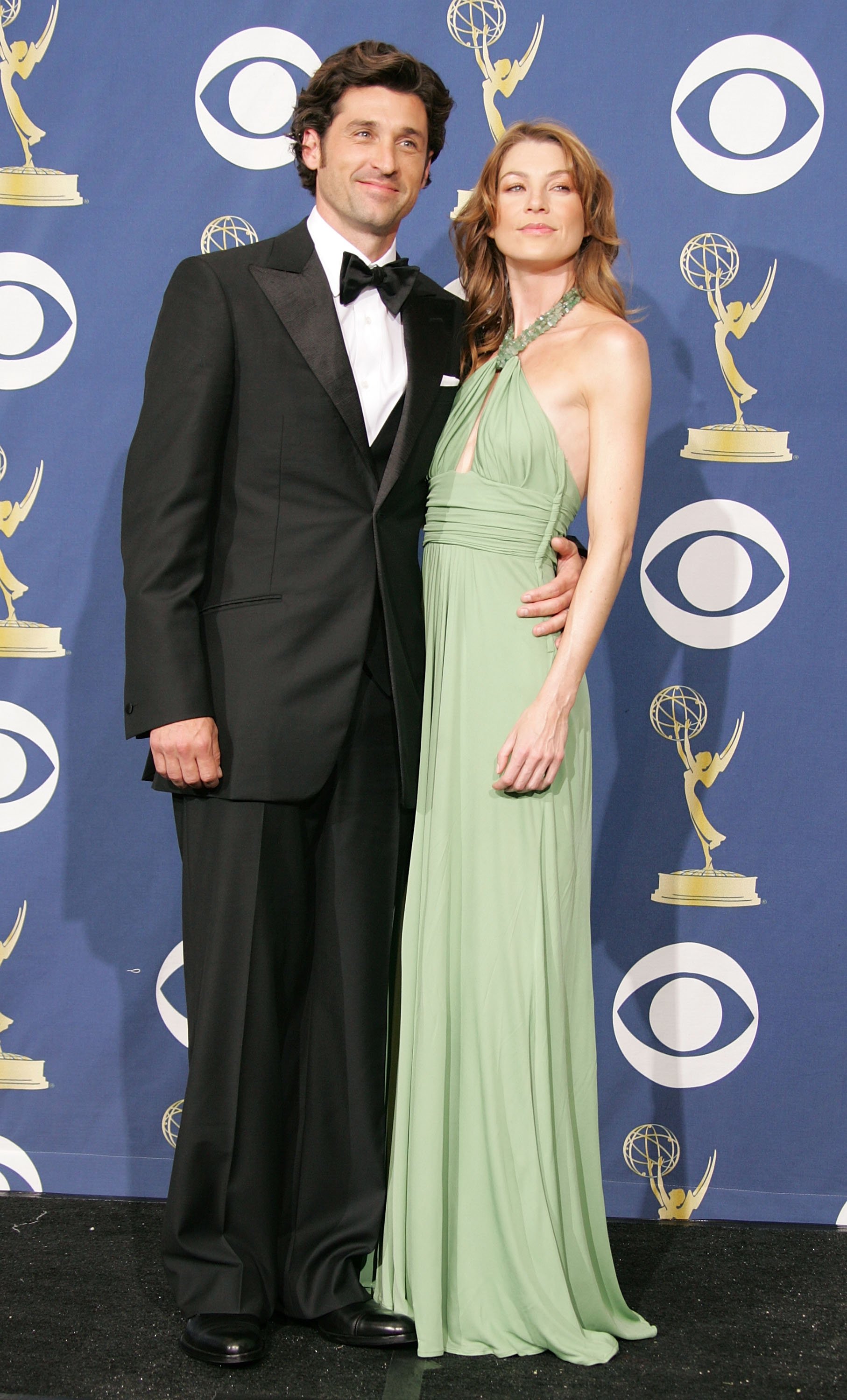 Patrick Dempsey and Ellen Pompeo pictured at the 57th Annual Emmy Awards, 2005, Los Angeles, California. | Photo: Getty Images