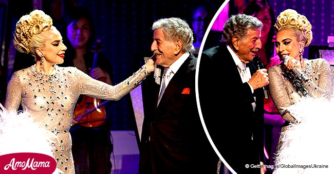 Tony Bennett performs with Lady Gaga before making a warm post about her Oscar nomination