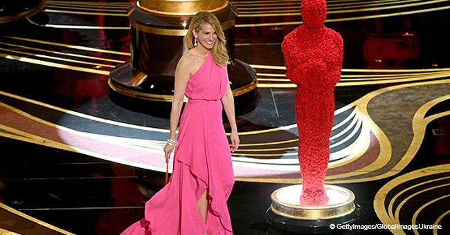 Julia Roberts Looked Stunning in a Hot Pink Gown Making a Surprise Visit to the Oscars