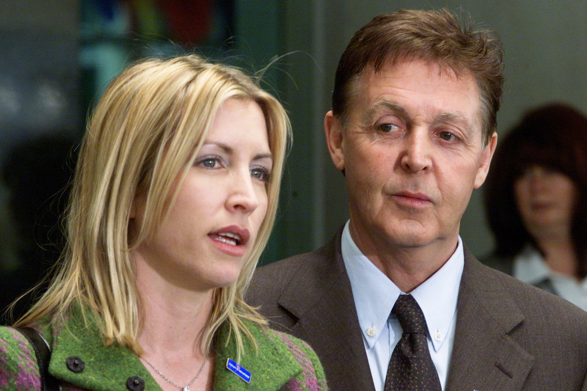 Paul McCartney and Heather Mills in the United States 2000 | Source: Getty Images