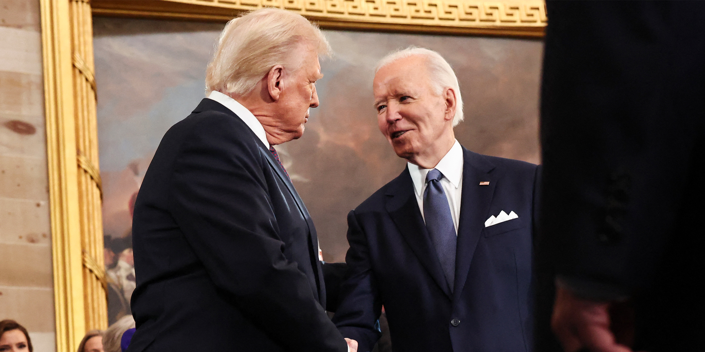 US President Donald Trump and former US President Joe Biden. | Source: Getty Images