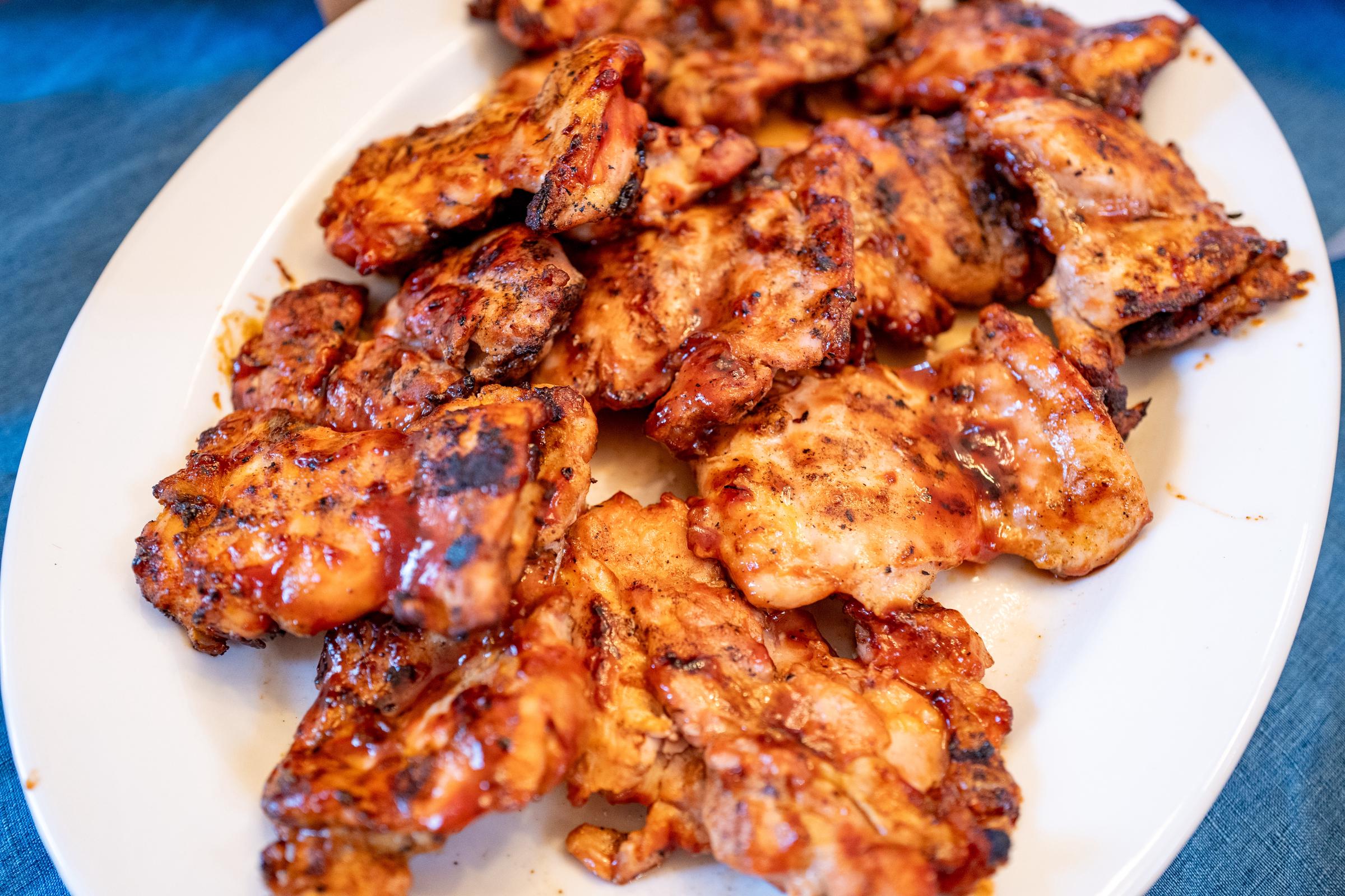 A close-up photo of grilled chicken on a plate in Lafayette, California on June 16, 2024. | Source: Getty Images