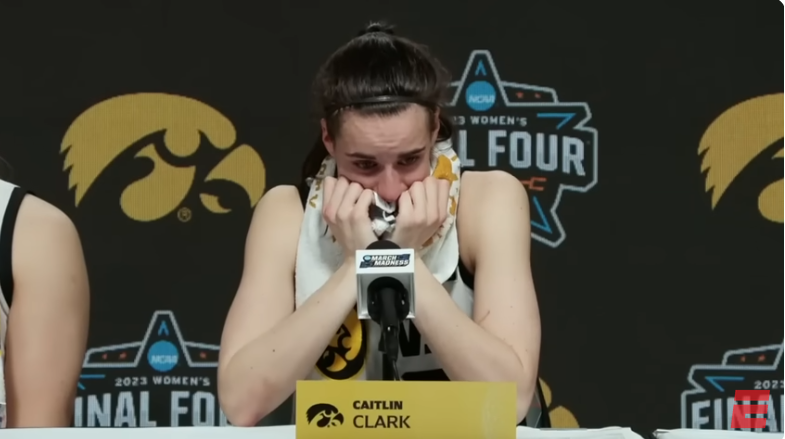 Caitlin Clark after the Iowa Hawkeyes vs. South Carolina Gamecocks match in Cleveland, Ohio, from a video dated April 8, 2024. | Source: Youtube/@espn