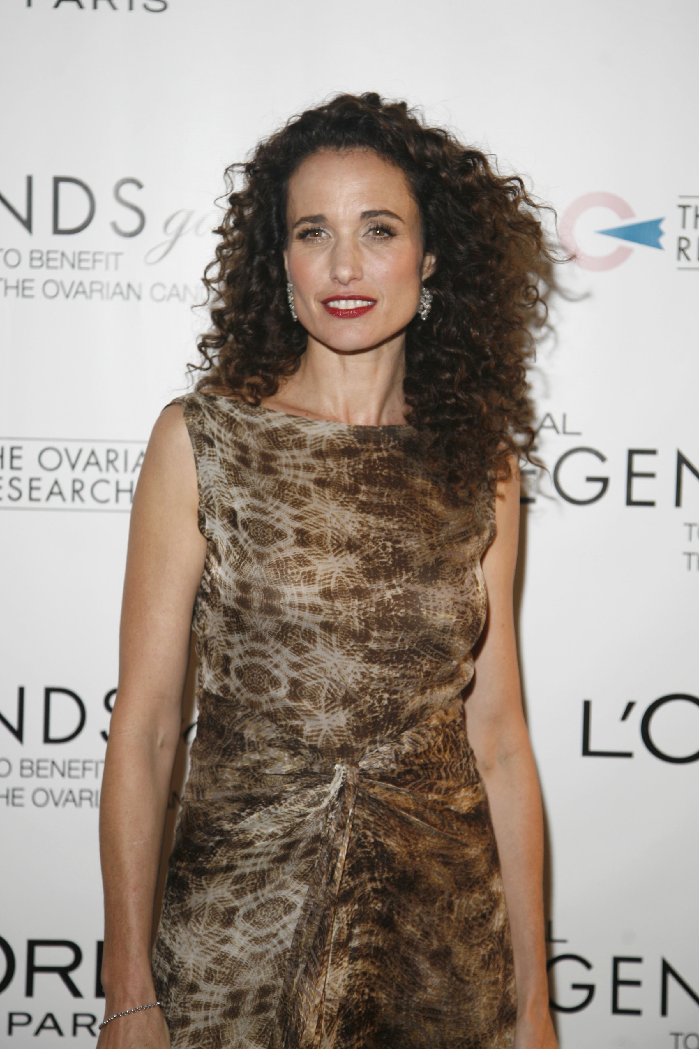 Andie MacDowell attending L'Oreal Legends Gala at The American Museum Of Natural History on November 8, 2006. | Source: Getty Images