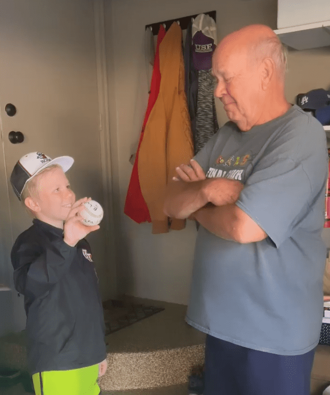 'You Taught Me Everything' Boy Gives Grandpa His Home Run Baseball