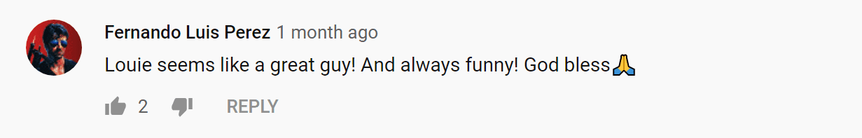 One user's comment circa August 2019 | Source: YouTube/Team Coco
