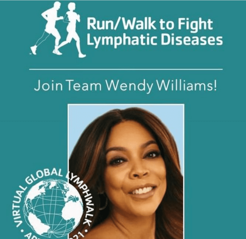 Wendy Williams encouraging her fanbase to join the run/walk to fight against lymphatic diseases.| Source: Instagram/wendyshow