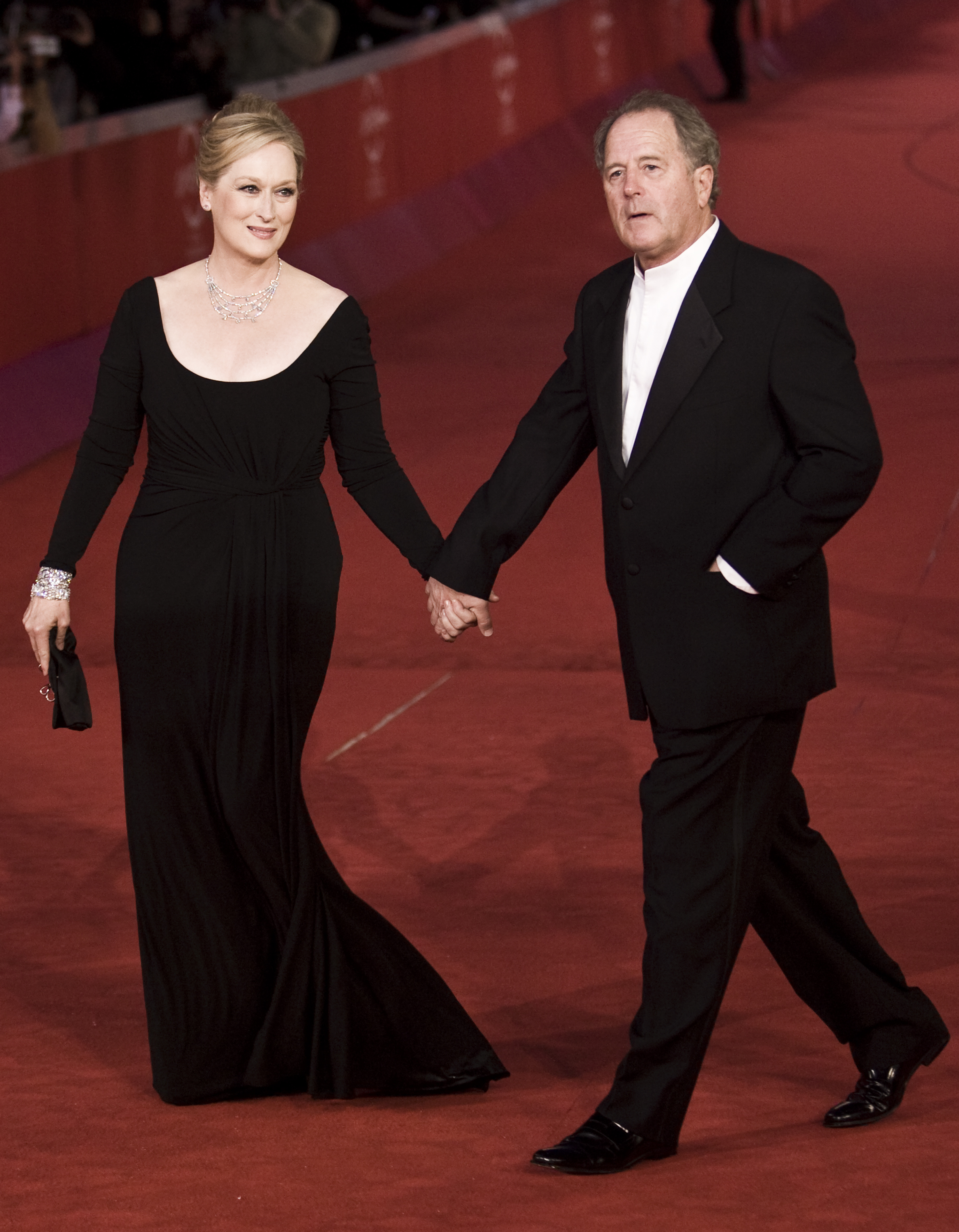 Meryl Streep and Don Gummer in Rome, Italy on October 23, 2009 | Source: Getty Images