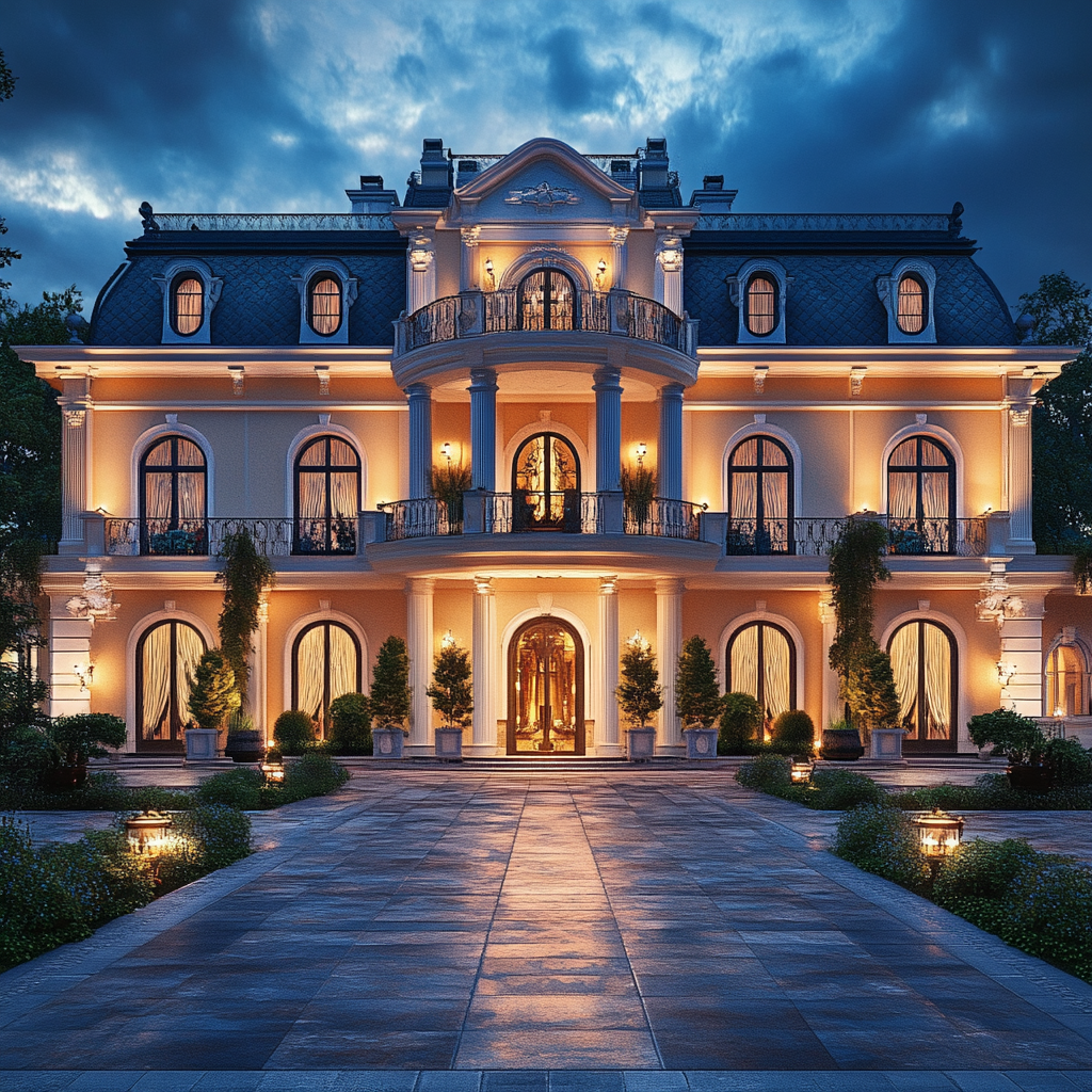 A luxurious mansion | Source: Midjourney