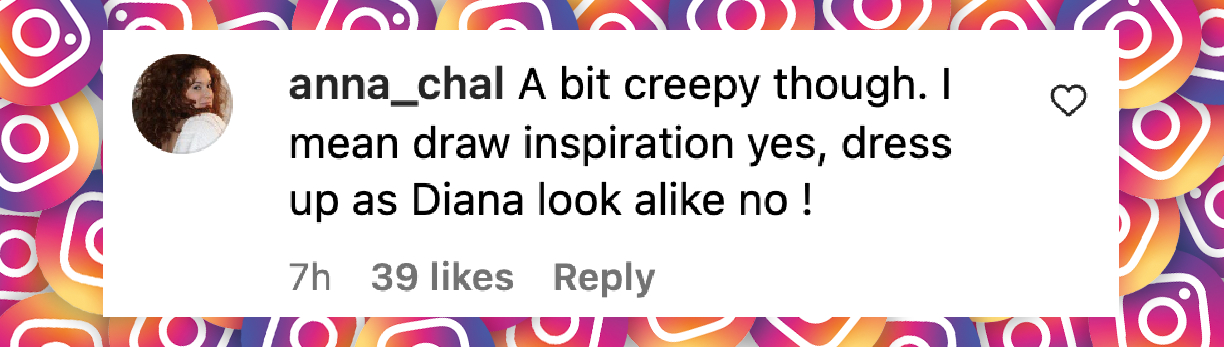 A netizen's reaction to Elsa Hosk's Halloween costume, posted on October 31, 2024 | Source: Instagram.com/hoskelsa