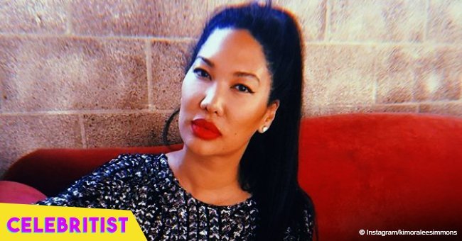 Kimora Lee Simmons flaunts legs in black dress in a recent picture with her beautiful daughters