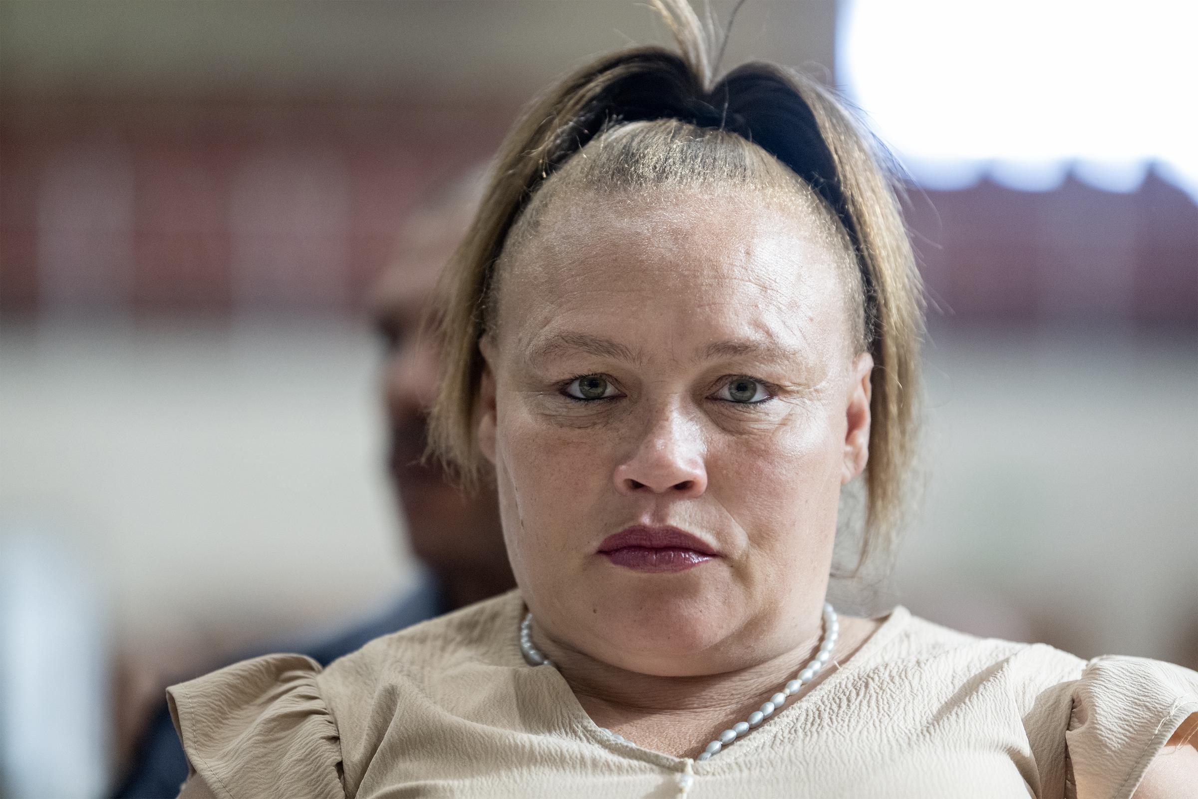 Racquel Smith during the trial in the Joshlin Smith disappearance case at the White City Multipurpose Centre on March 4, 2025, in Saldanha Bay, South Africa | Source: Getty Images
