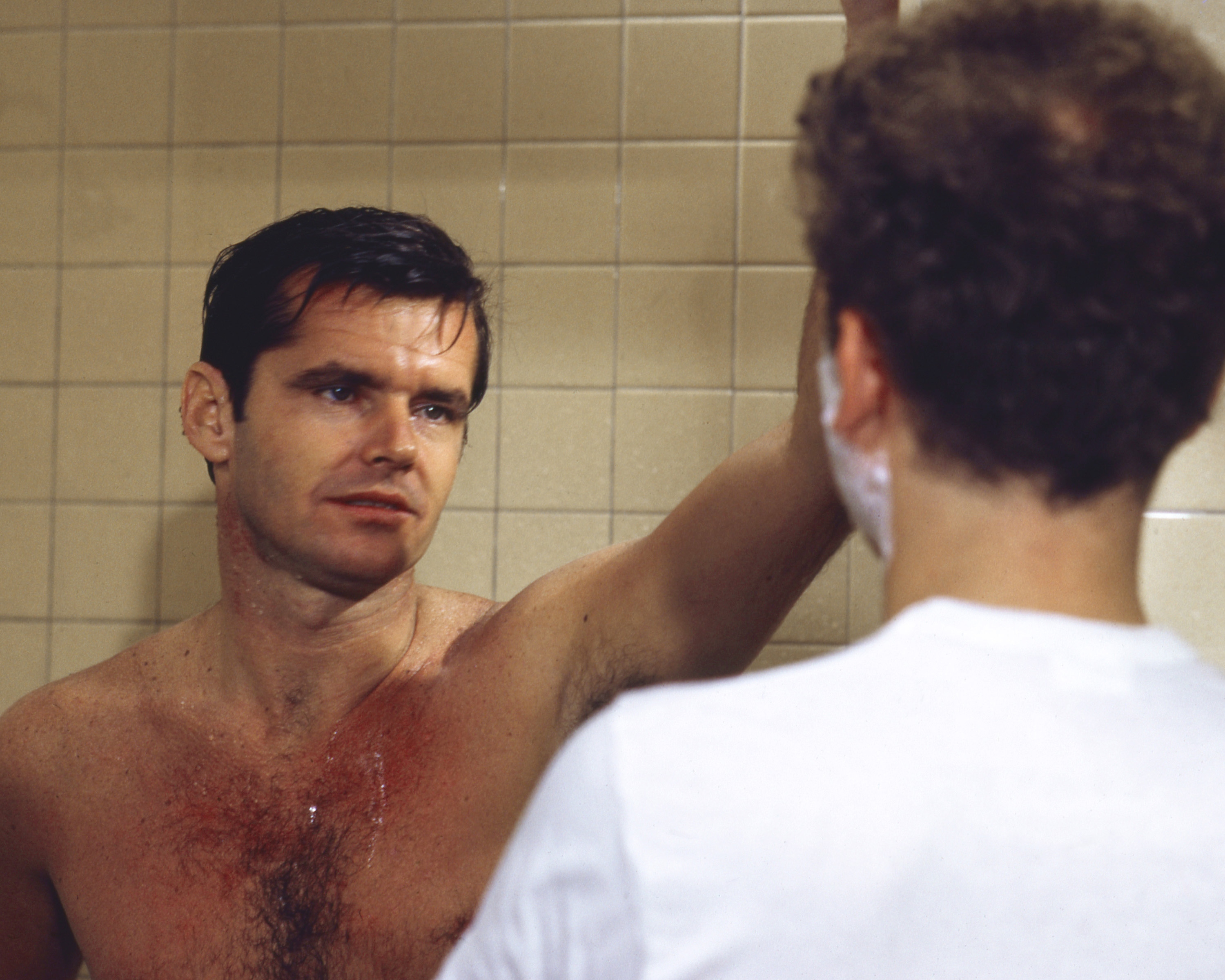 Jack Nicholson and Art Garfunkel film "Carnal Knowledge" in 1971. | Source: Getty Images