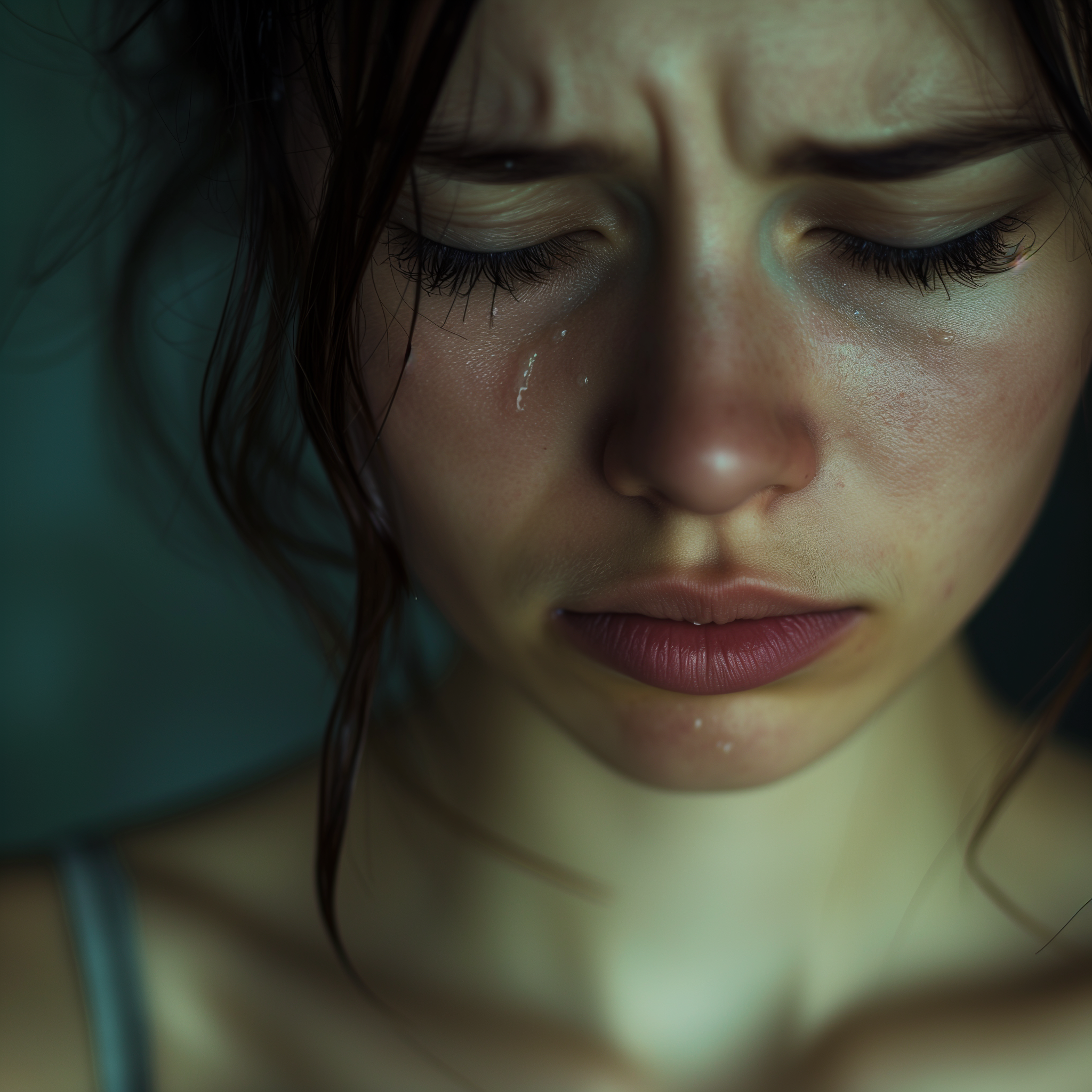 A crying woman | Source: Midjourney