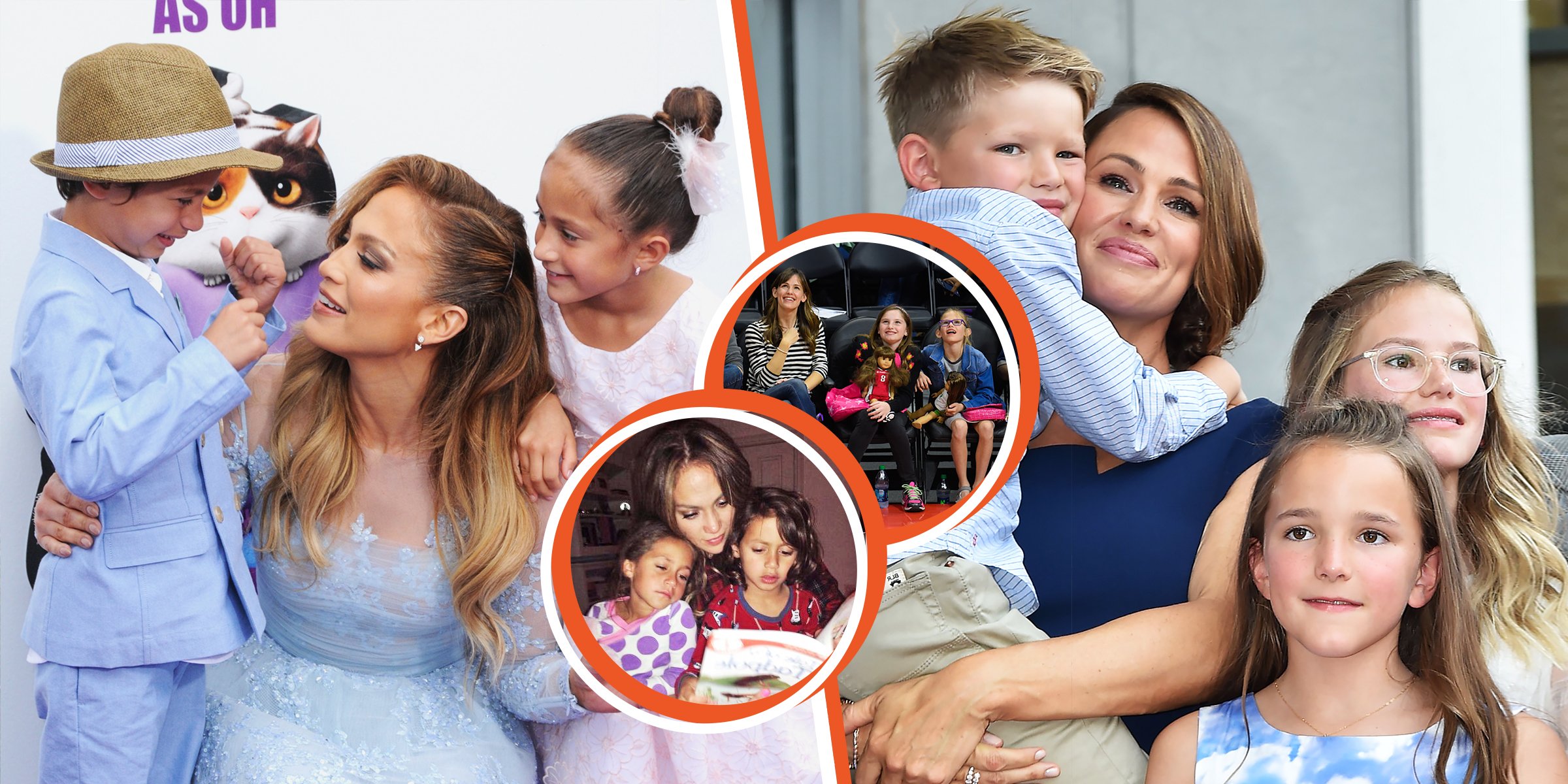 Jennifer Lopez and her children | Jennifer Garner and her children | Jennifer Lopez and her children | Jennifer Garner and her children | Source: Getty Images | Instagram.com/jlo 