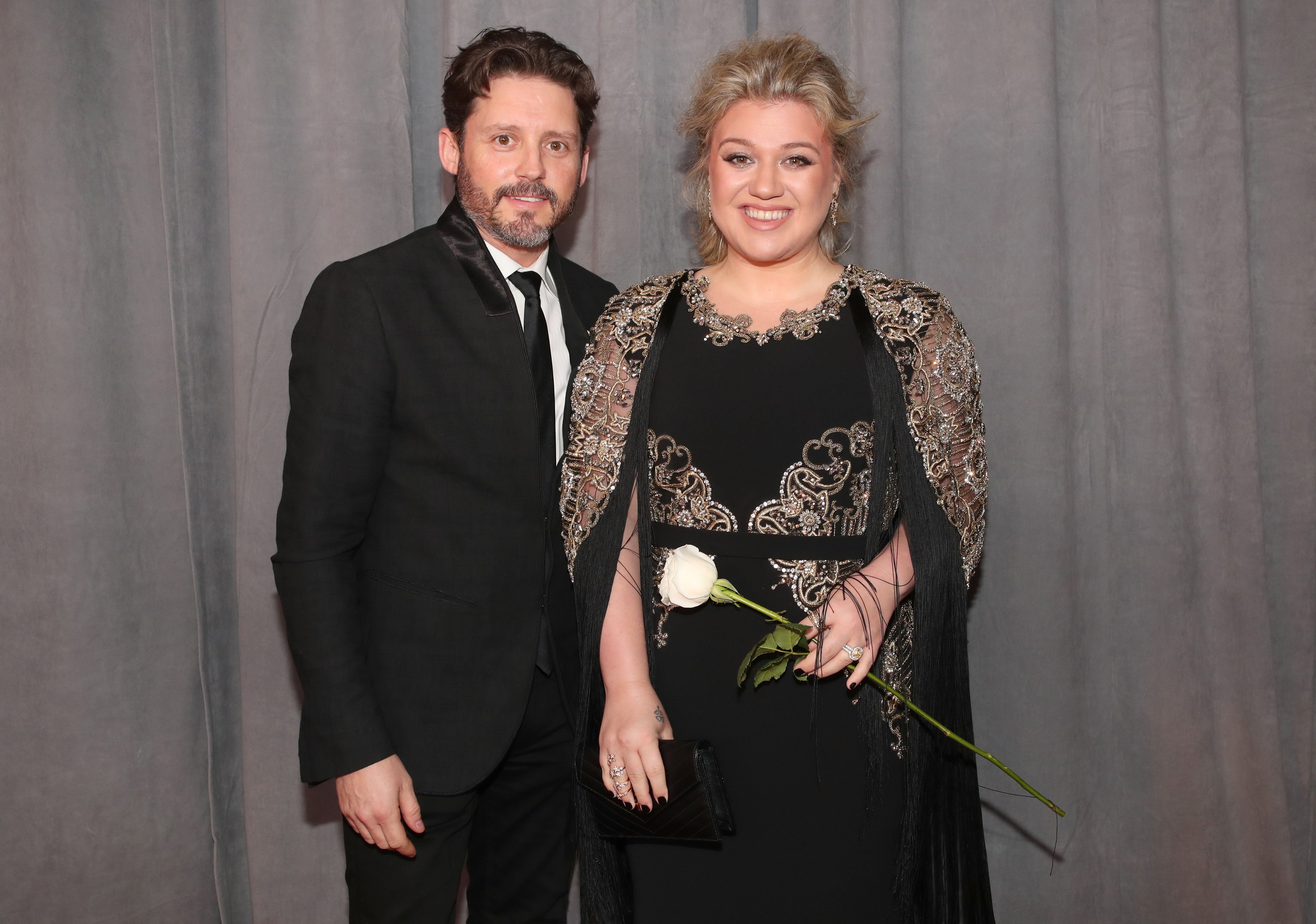 Brandon Blackstock and Kelly Clarkson at the 60th Annual GRAMMY Awards on January 28, 2018 | Photo: getty Images