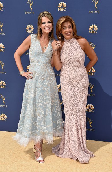 Savannah Guthrie and Hoda Kotb at Microsoft Theater on September 17, 2018 in Los Angeles, California. | Photo: Getty Images