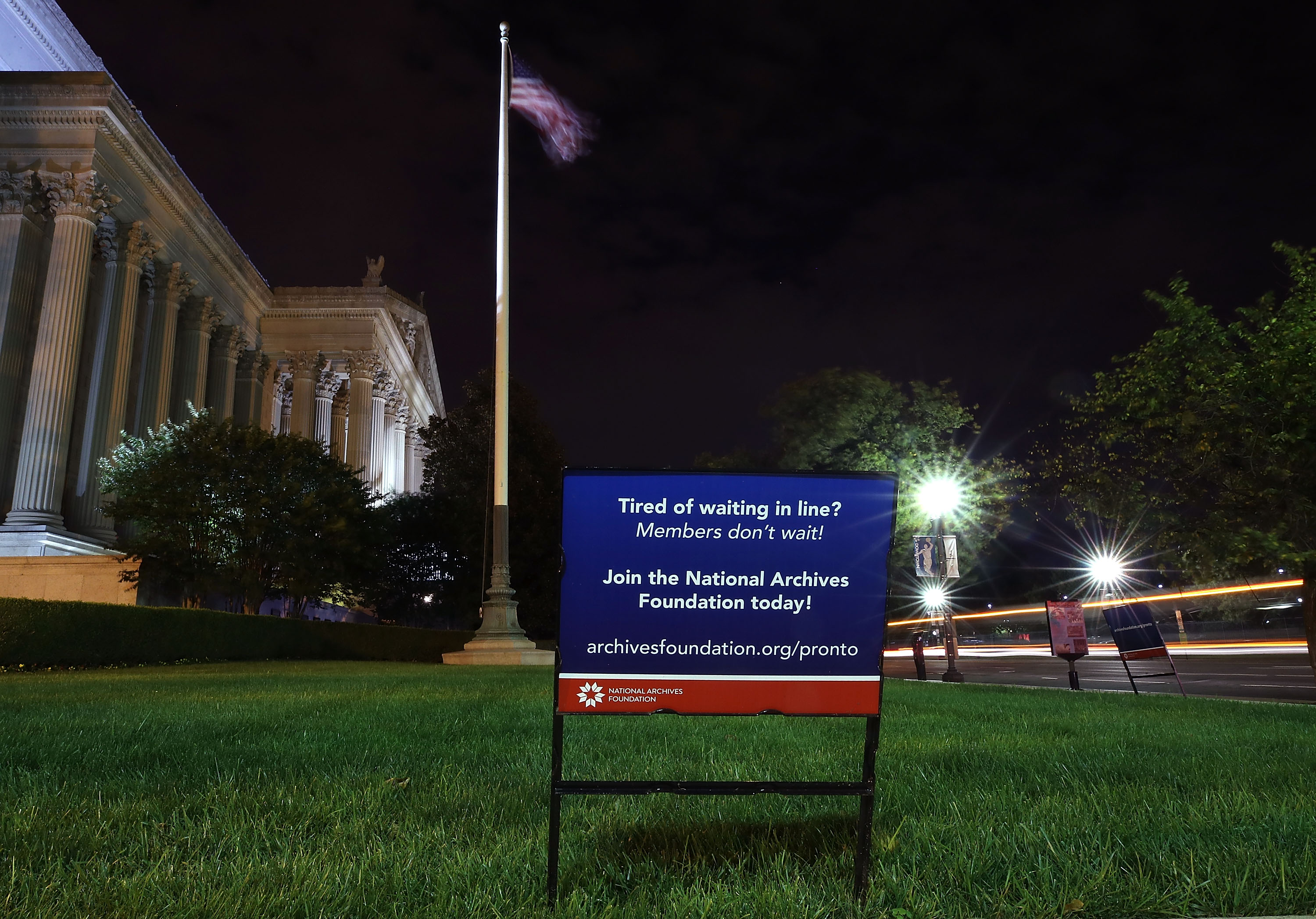 The United States National Archives building is shown in Washington, DC, on October 26, 2017 | Source: Getty Images