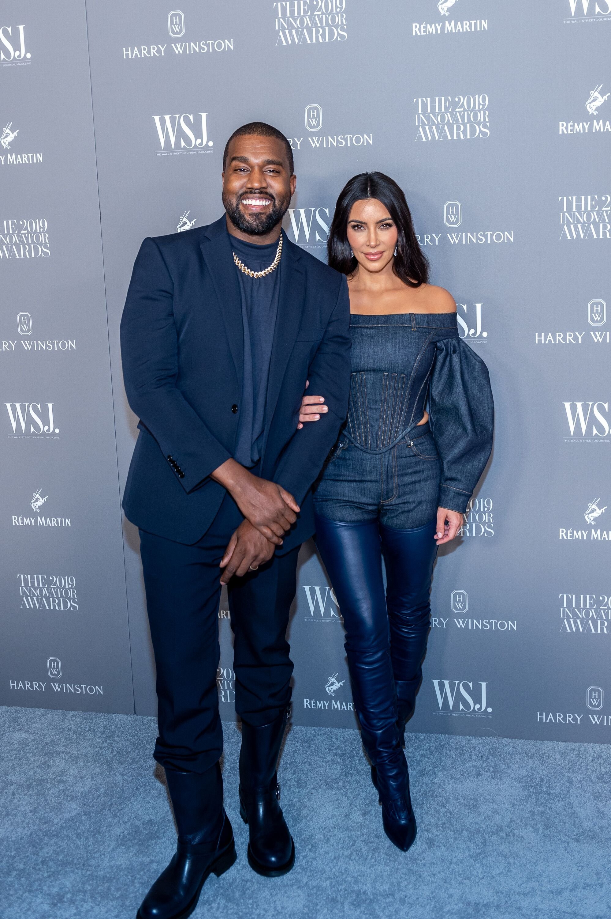 Kanye West and Kim Kardashian at the WSJ Mag Innovator Awards on November 06, 2019, in New York City | Photo: Mark Sagliocco/WireImage/Getty Images