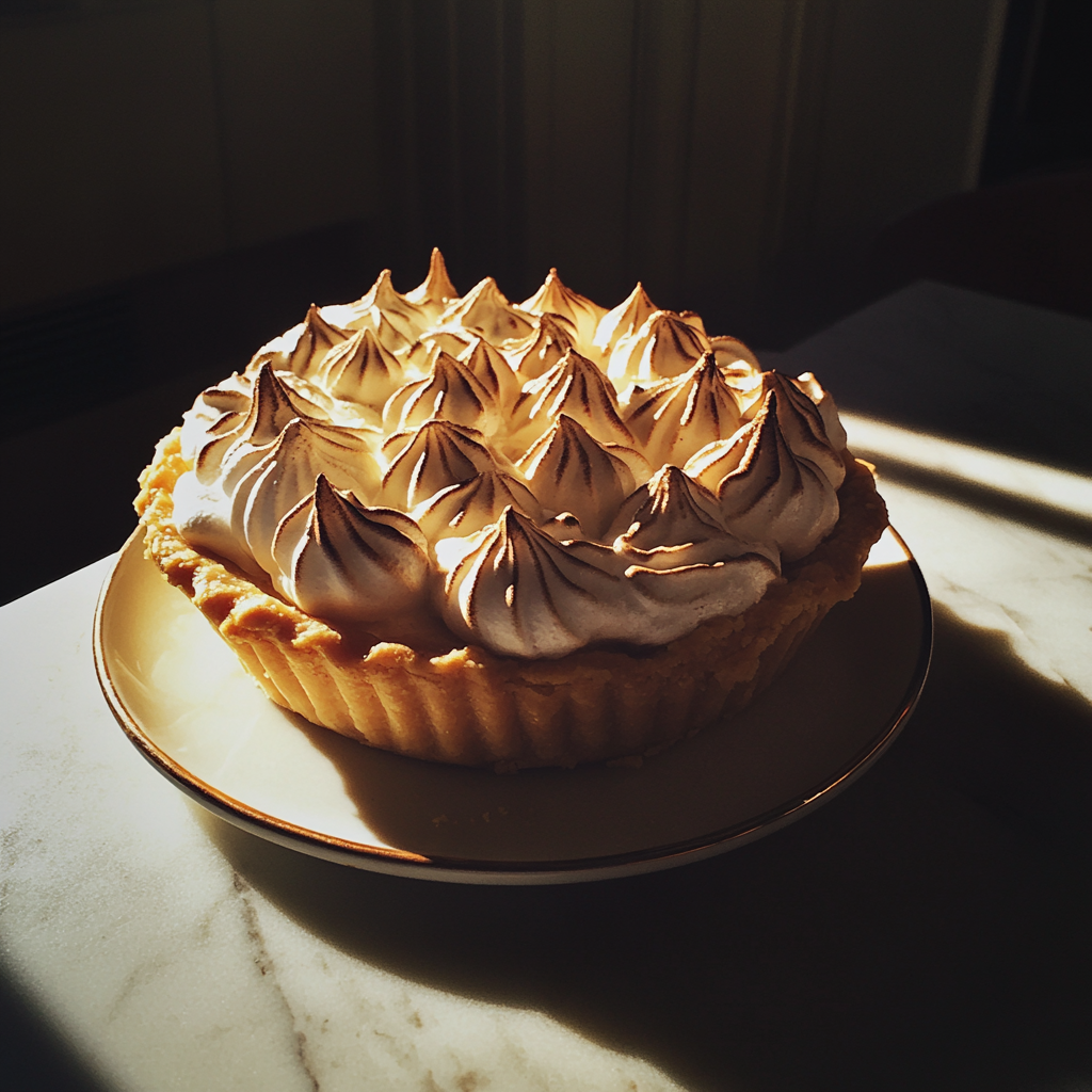 A lemon meringue pie | Source: Midjourney