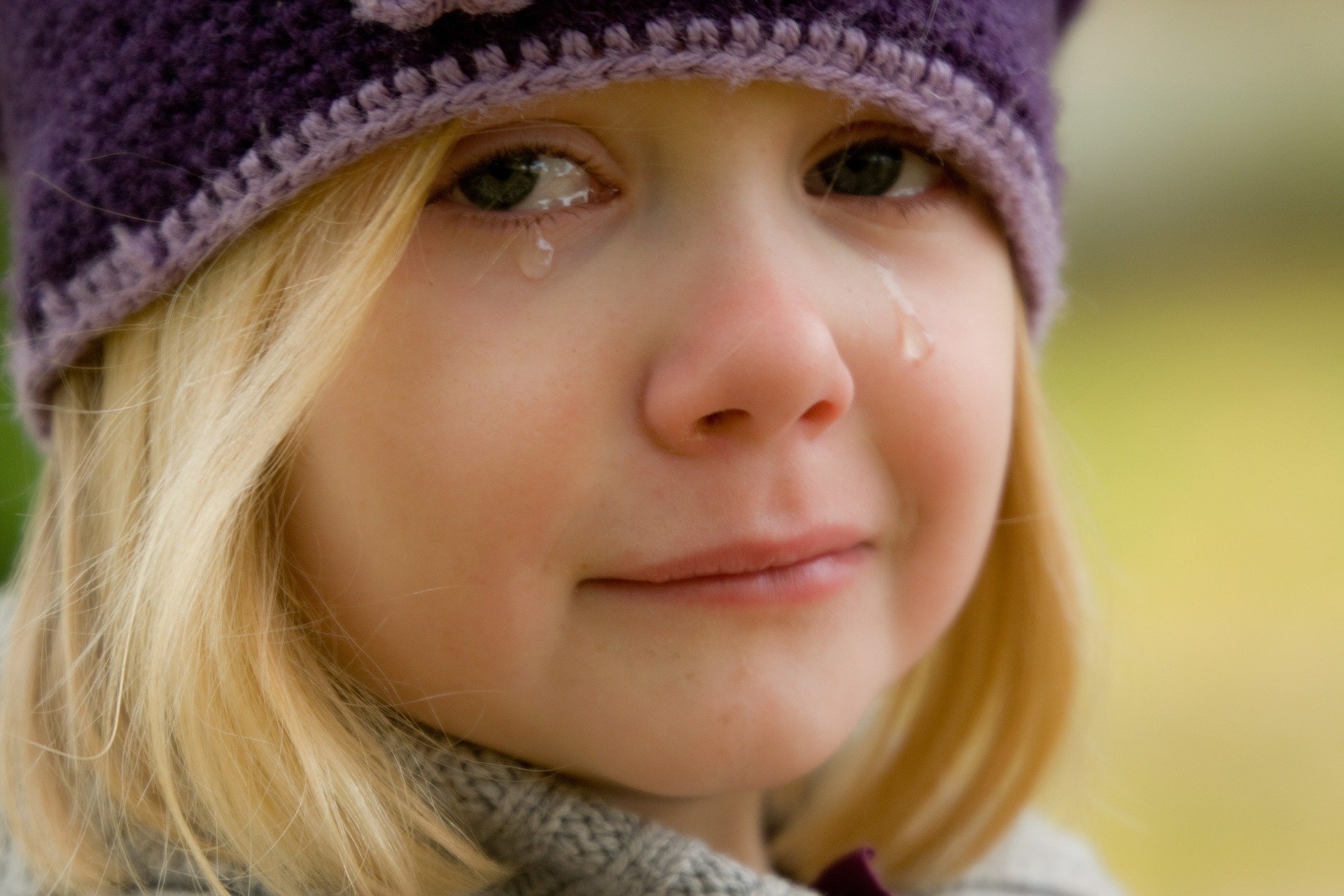 Rostro lloroso de una niña. | Foto: Pixabay