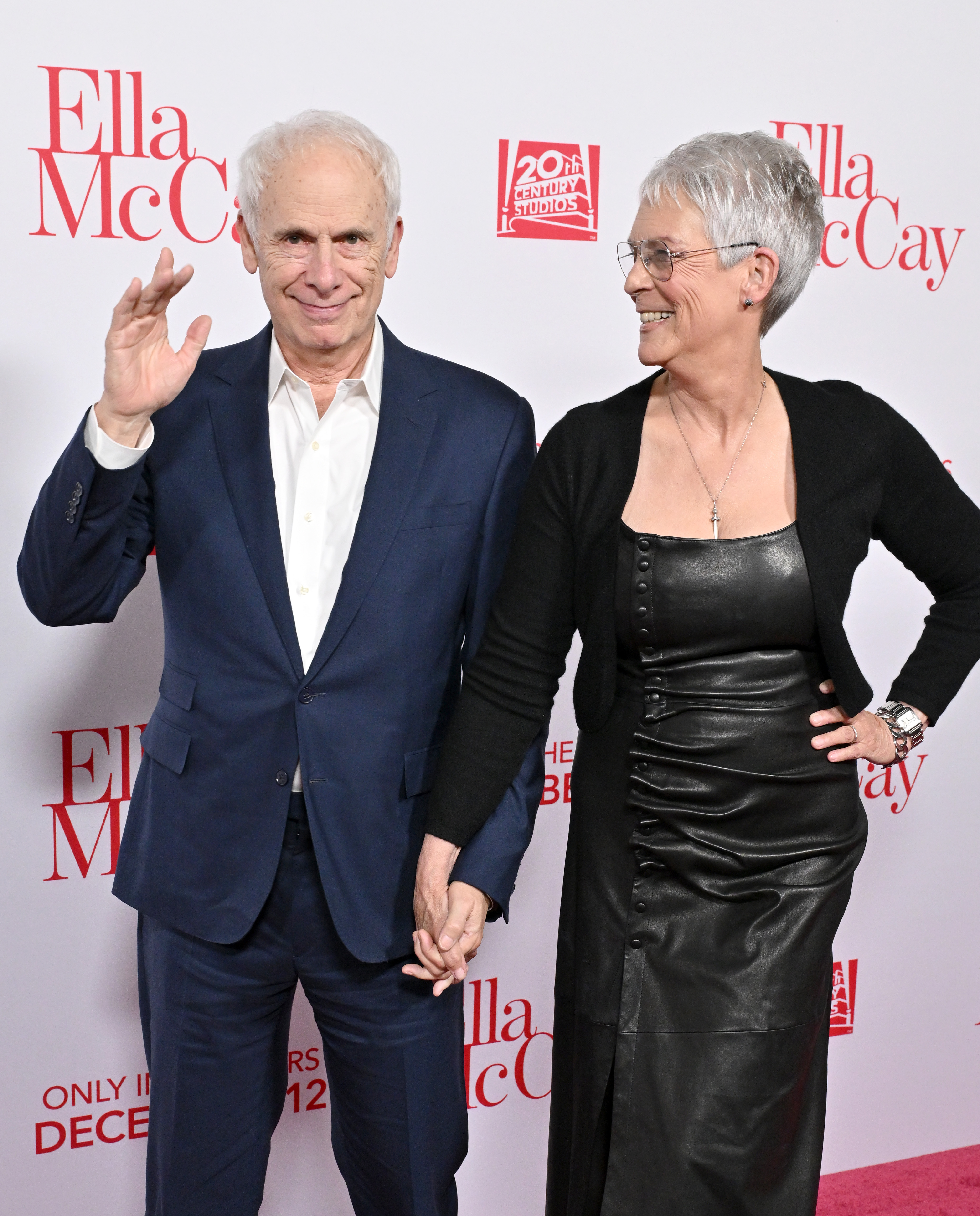 Christopher Guest and Jamie Lee Curtis attend the World Premiere of 20th Century Studios' "Ella McCay" at El Capitan Theatre on December 9, 2025 in Los Angeles, California | Source: Getty Images