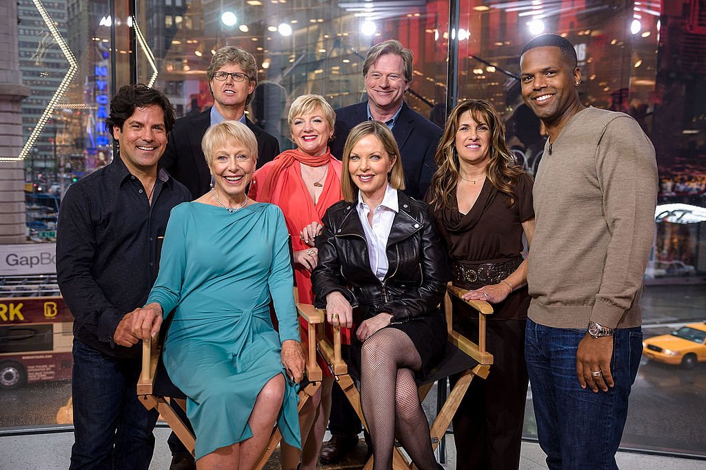 Die Besetzung von "Unsere kleine Farm" während ihres Besuchs bei "Extra" in ihren New Yorker Studios bei H & M am Times Square am 30. April 2014 in New York City. (Foto von D Dipasupil) I Quelle: Getty Images for Extra