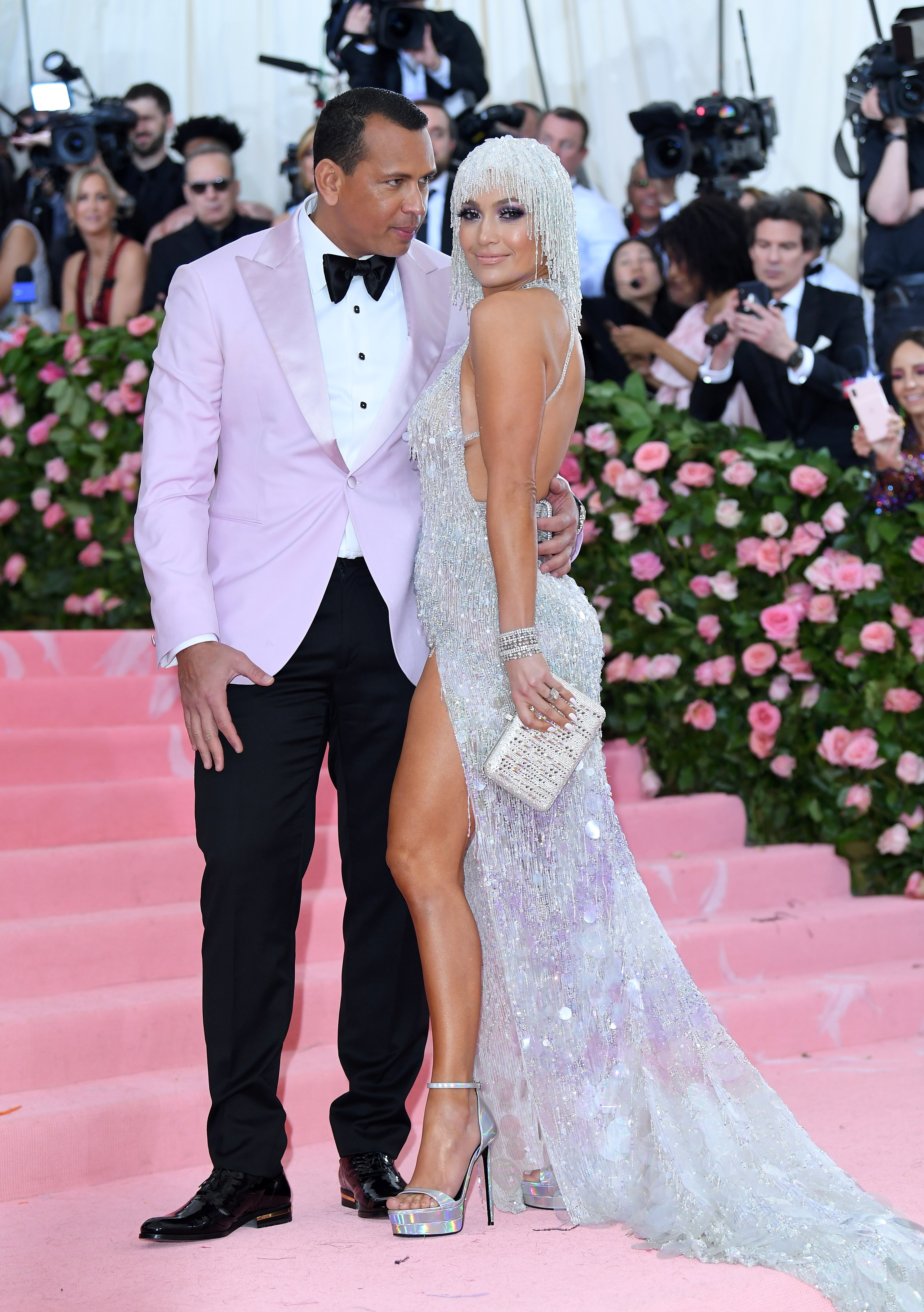 Jennifer Lopez and Alex Rodriguez arrive for the 2019 Met Gala celebrating Camp: Notes on Fashion at The Metropolitan Museum of Art on May 06, 2019. | Source: Getty Images.