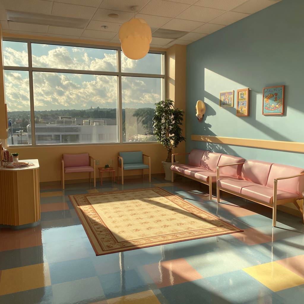 The waiting room at a clinic | Source: Midjourney