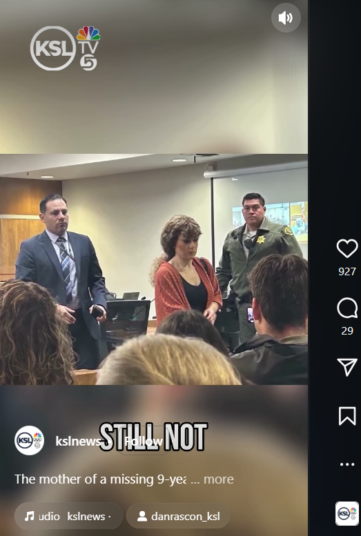 Ashlee Buzzard appears in court as she faces murder charges in connection with the death of Melodee | Source: Instagram/kslnews