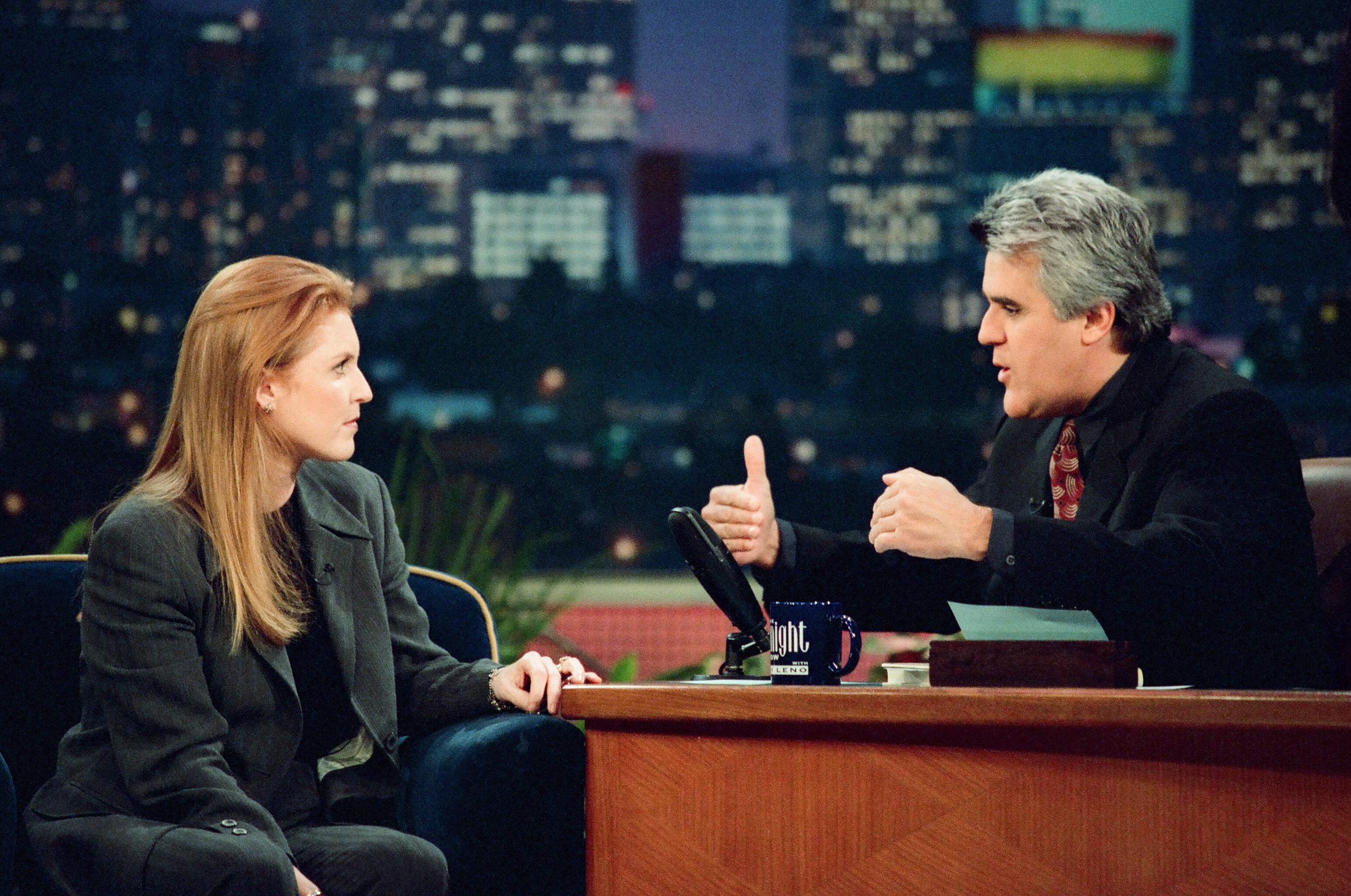 Sarah Ferguson on "The Tonight Show With Jay Leno" on January 21, 1999. | Source: Getty Images