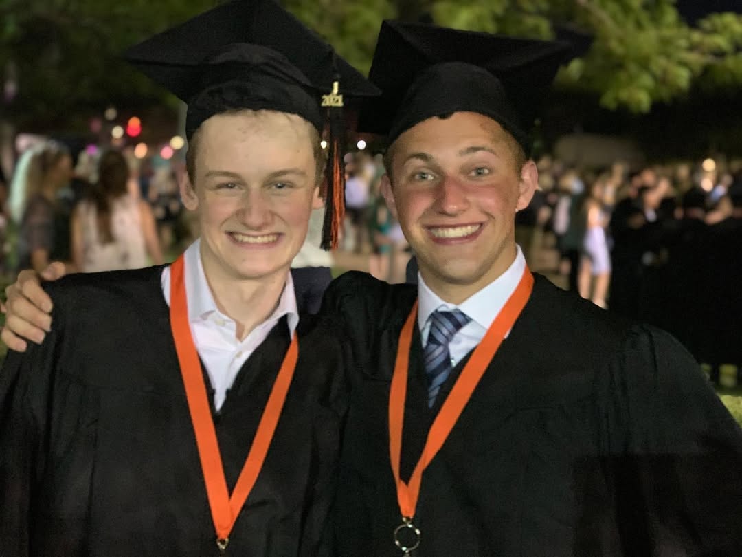 Evan Asher and his friend from a post dated May 25, 2021. | Source: Instagram/donniewahlberg