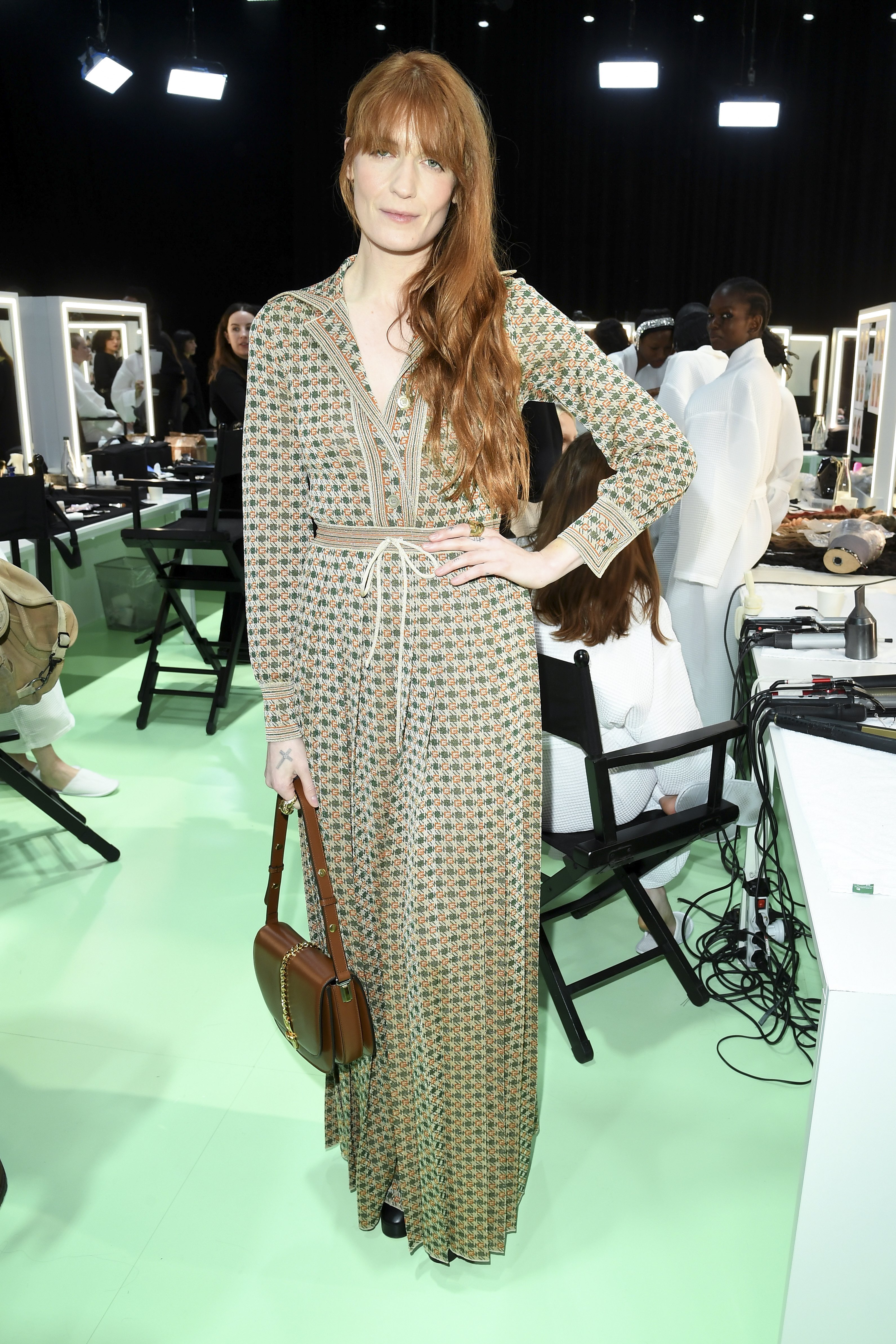 Florence Welch pictured backstage at the  Gucci Backstage during Milan Fashion Week Fall/Winter 2020/21, 2020, Milan, Italy. | Photo: Getty Images
