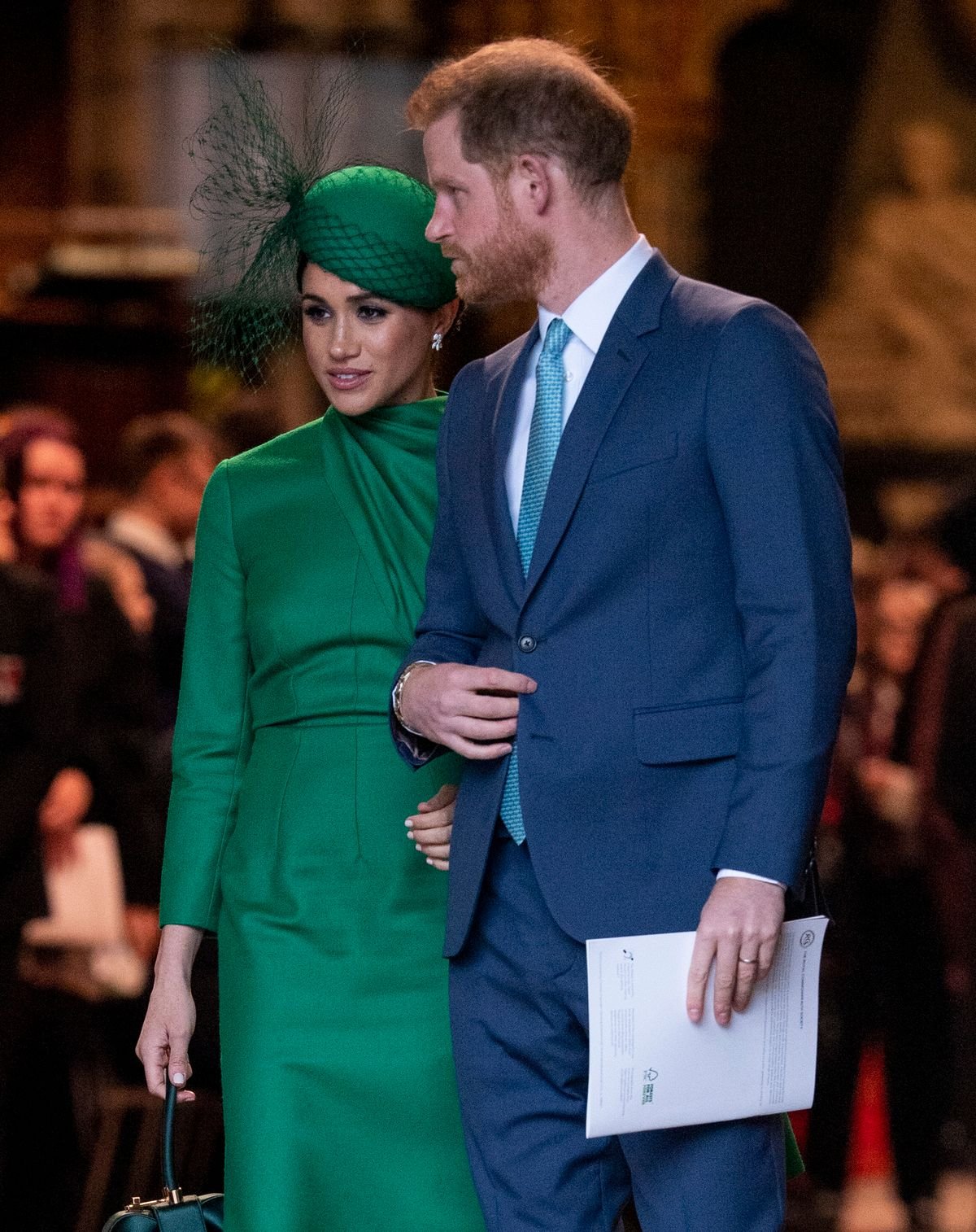 Duchess Meghan and Prince Harry at the Commonwealth Day Service held at Westminster Abbey on March 9, 2020, in London, England | Photo: Mark Cuthbert/UK Press/Getty Images