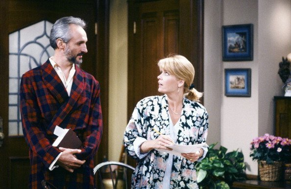 Michael Gross as Steven Keaton, Meredith Baxter as Elyse Keaton on "Family Ties" | Photo: Getty Images