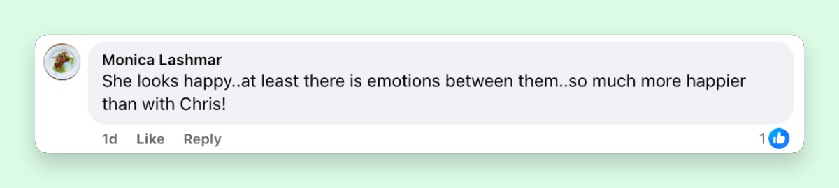 A netizen reacts to Dakota Johnson's photos with a male companion | Source: Facebook/Page Six