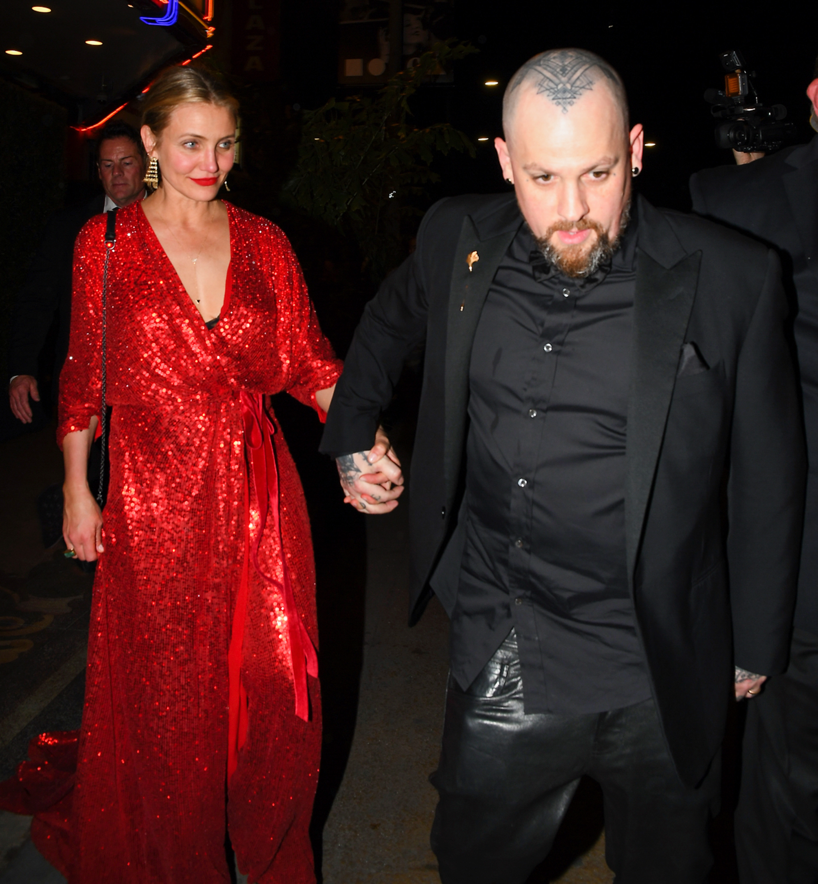 Benji Madden and Cameron Diaz seen on April 14, 2018 in Los Angeles, California | Source: Getty Images