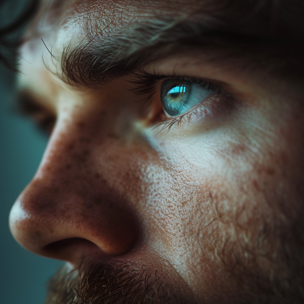 A close-up of a man's eyes | Source: Midjourney