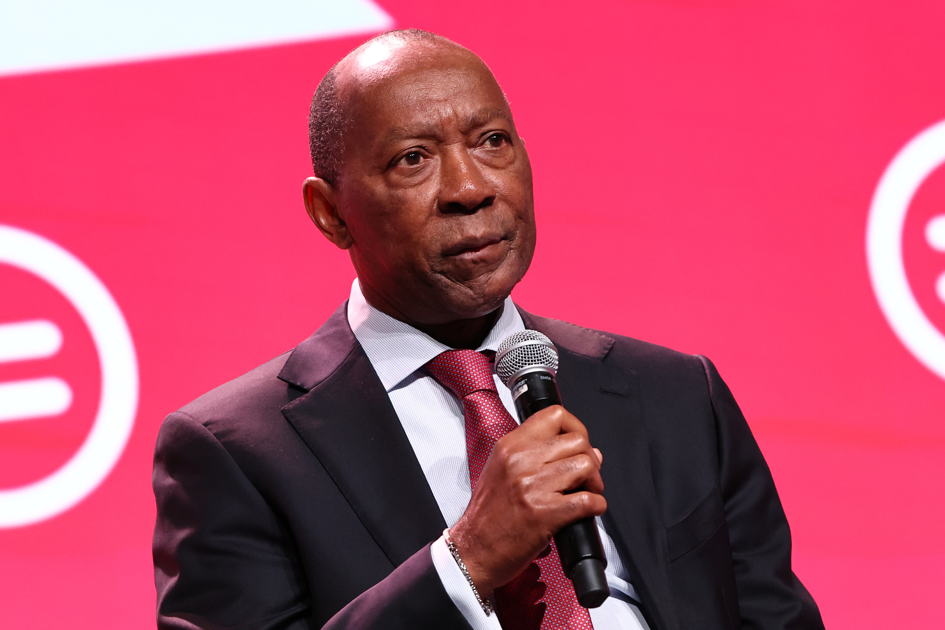 Sylvester Turner speaks on stage during the National Urban League Conferencea on July 28, 2023 in Houston, Texas. | Source: Getty Images