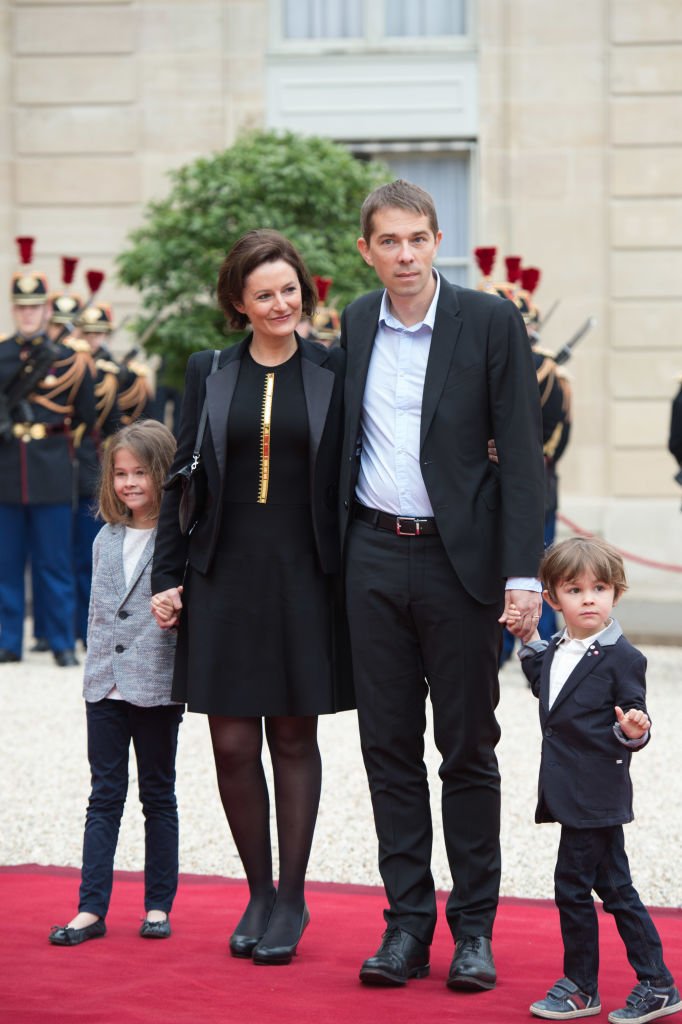 Sebastien Auziere, sa femme et leurs deux enfants | photo : Getty Images