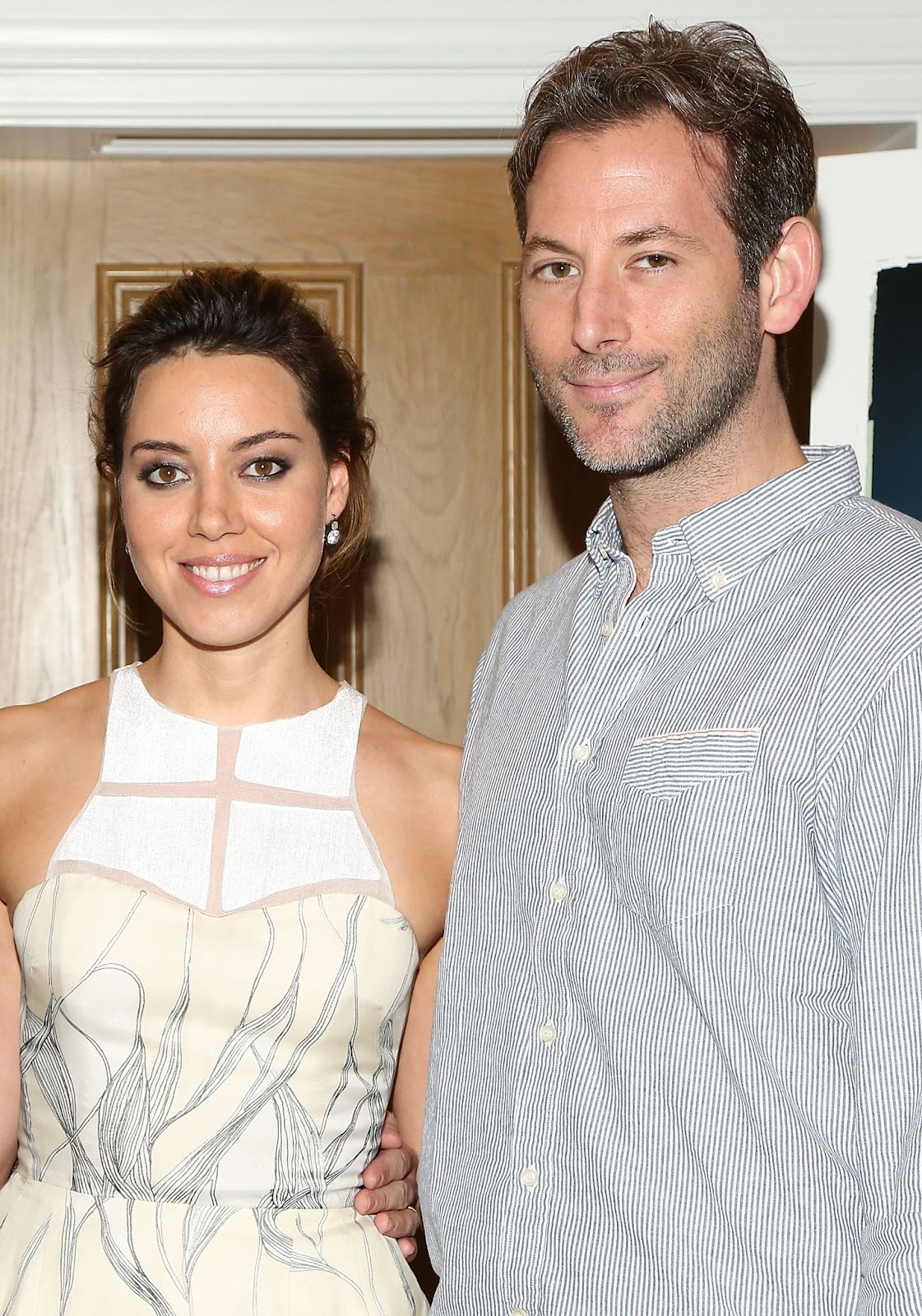 Aubrey Plaza and Jeff Baena at the "Life After Beth" New York screening at Crosby Street Hotel on July 30, 2014. | Source: Getty Images