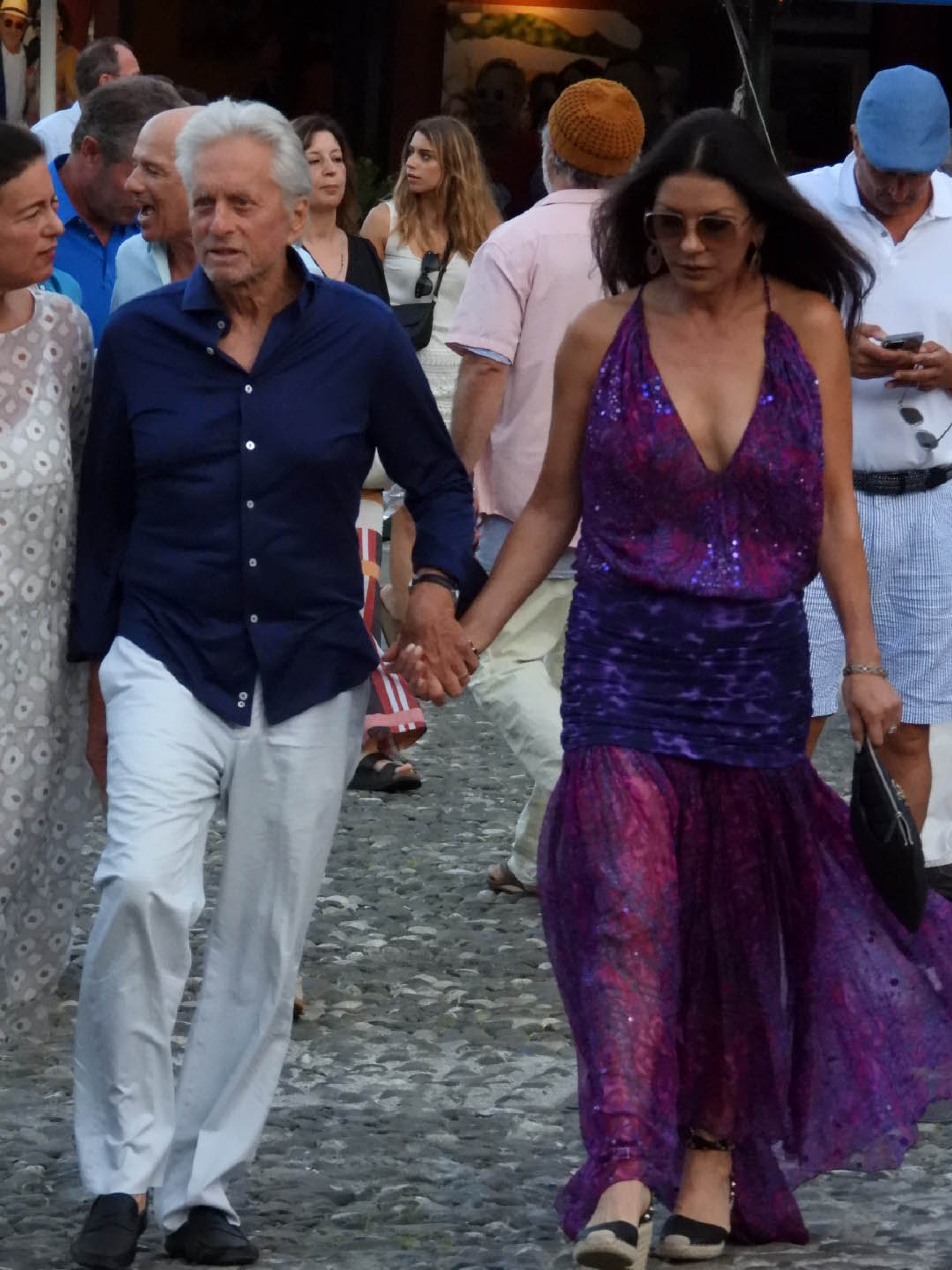 The couple was seen out for a walking on July 31, 2023 in Portofino, Italy | Source: Getty Images