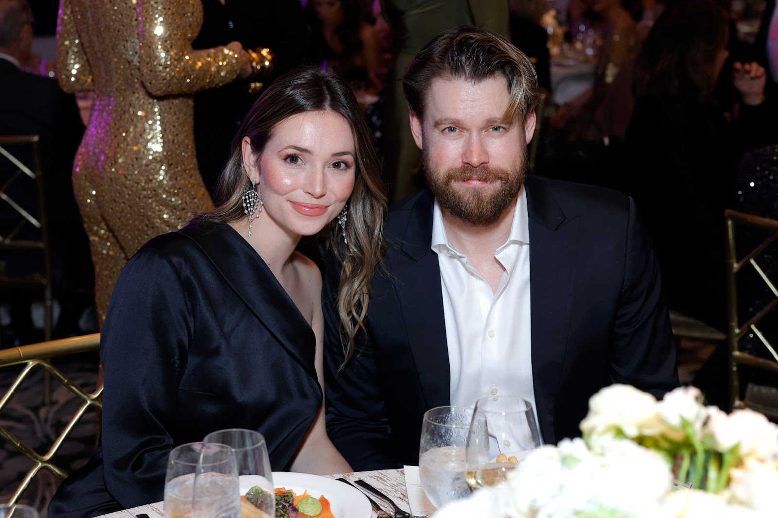 Camelia Somers and Chord Overstreet at "An Unforgettable Evening at Beverly Wilshire" on March 16, 2023, in Beverly Hills, California. | Source: Getty Images