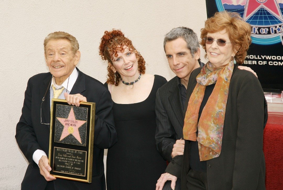 Jerry Stiller and his wife, Anne Meara with their children Amy Stiller and Ben Stiller. | Source: Getty Images 