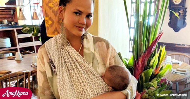 Chrissy Teigen shares candid video of her post-pregnancy body with stretch marks