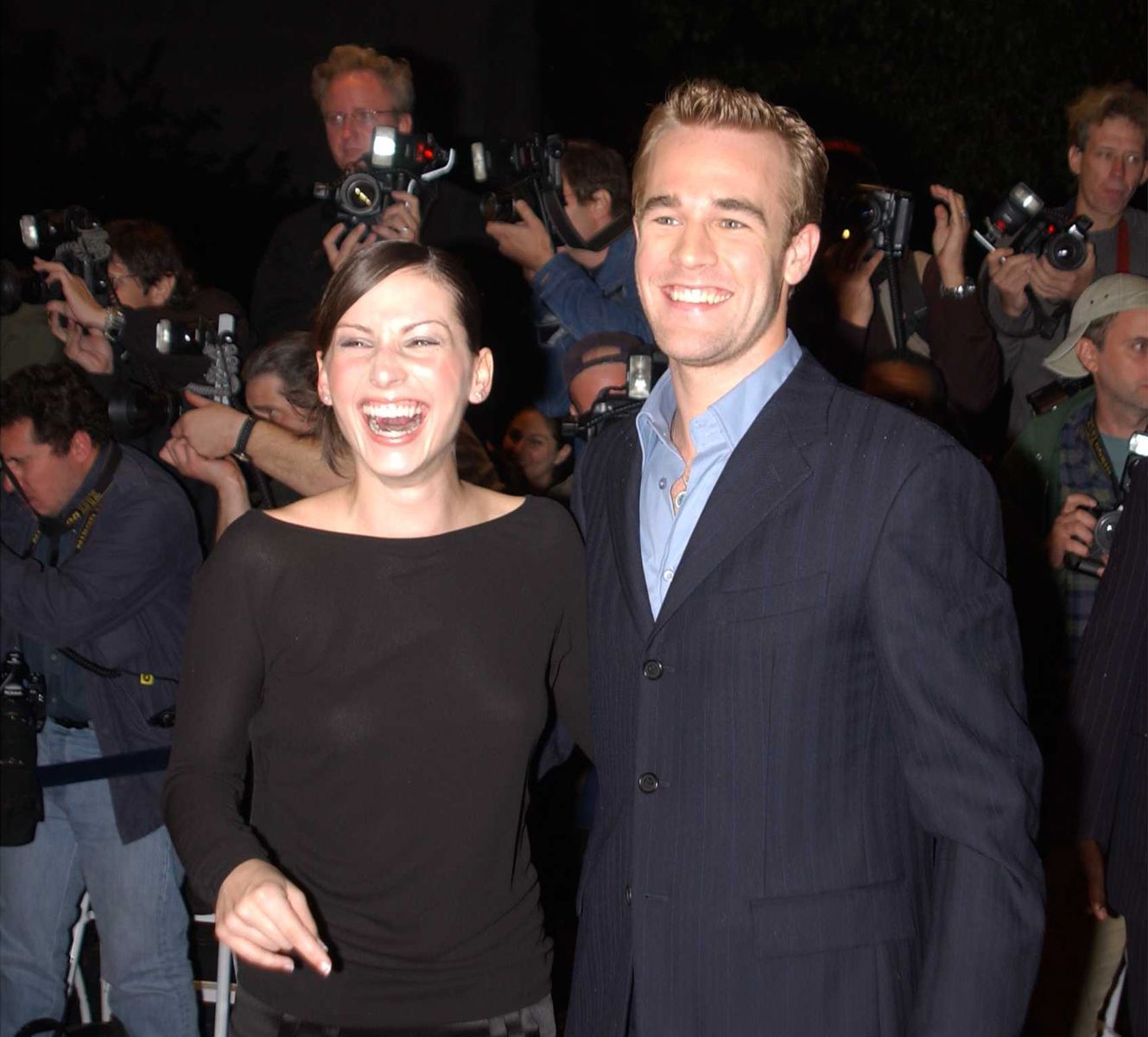 Heather McComb and James Van Der Beek at the screening of "The Rules of Attraction" on October 10, 2002, in New York City. | Source: Arnaldo Magnani/Getty Images