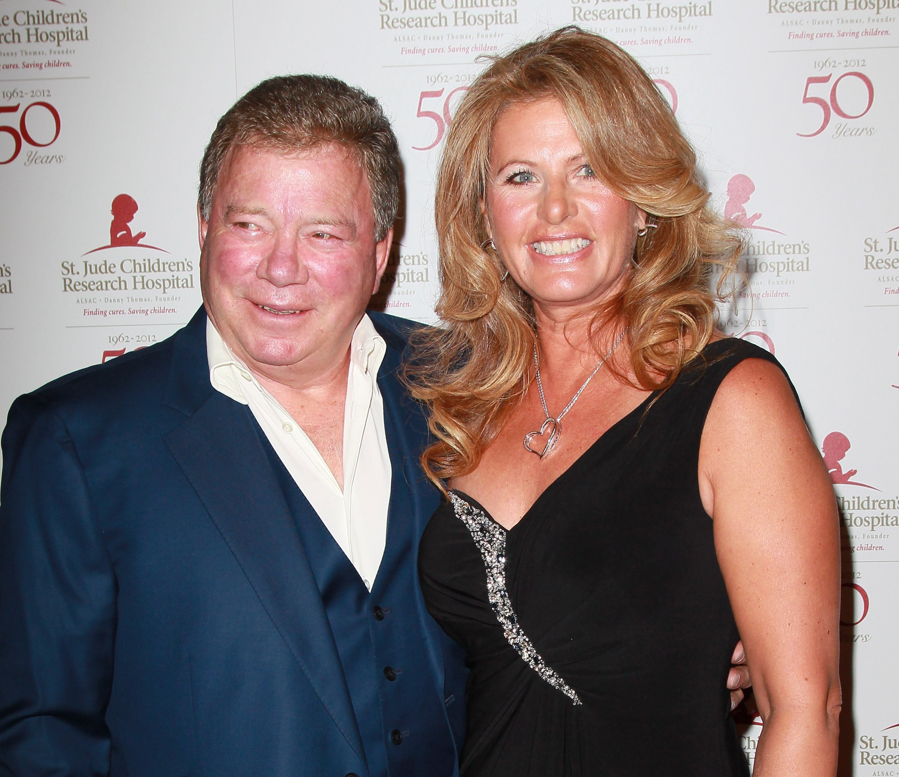 William Shatner (L) and wife Elizabeth Shatner attend the 50th anniversary celebration for St. Jude Children's Research Hospital at The Beverly Hilton hotel on January 7, 2012, in Beverly Hills, California. | Source: Getty Images.