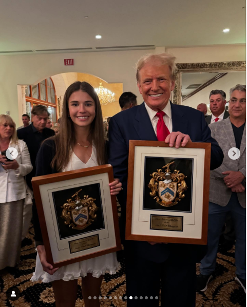 A photo of Kai Trump and her grandfather President Donald Trump posted on May 13, 2025 | Source: Instagram/kaitrumpgolfer