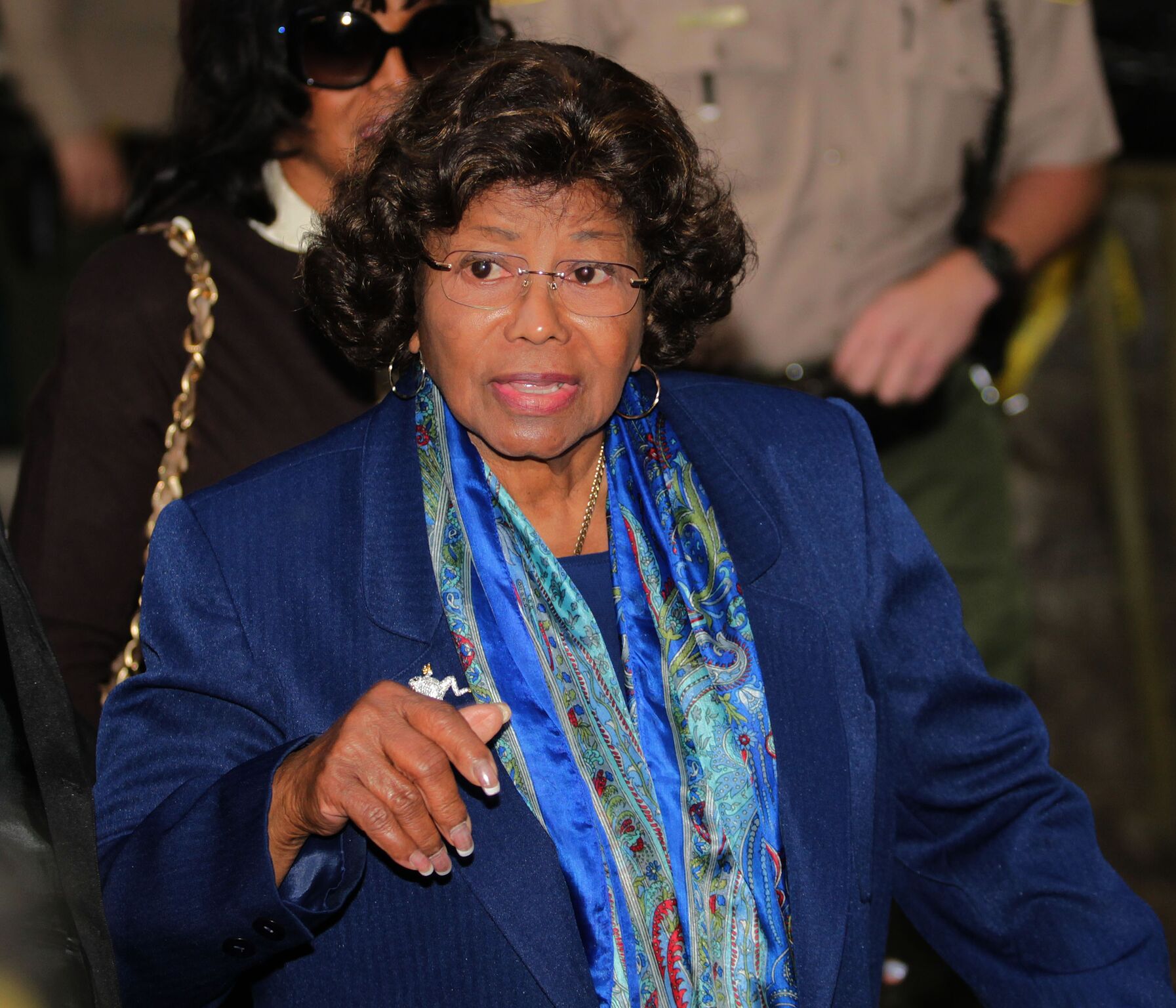 Katherine Jackson enters the Los Angeles County courthouse for the arraignment of Dr. Conrad Murray  | Getty Images